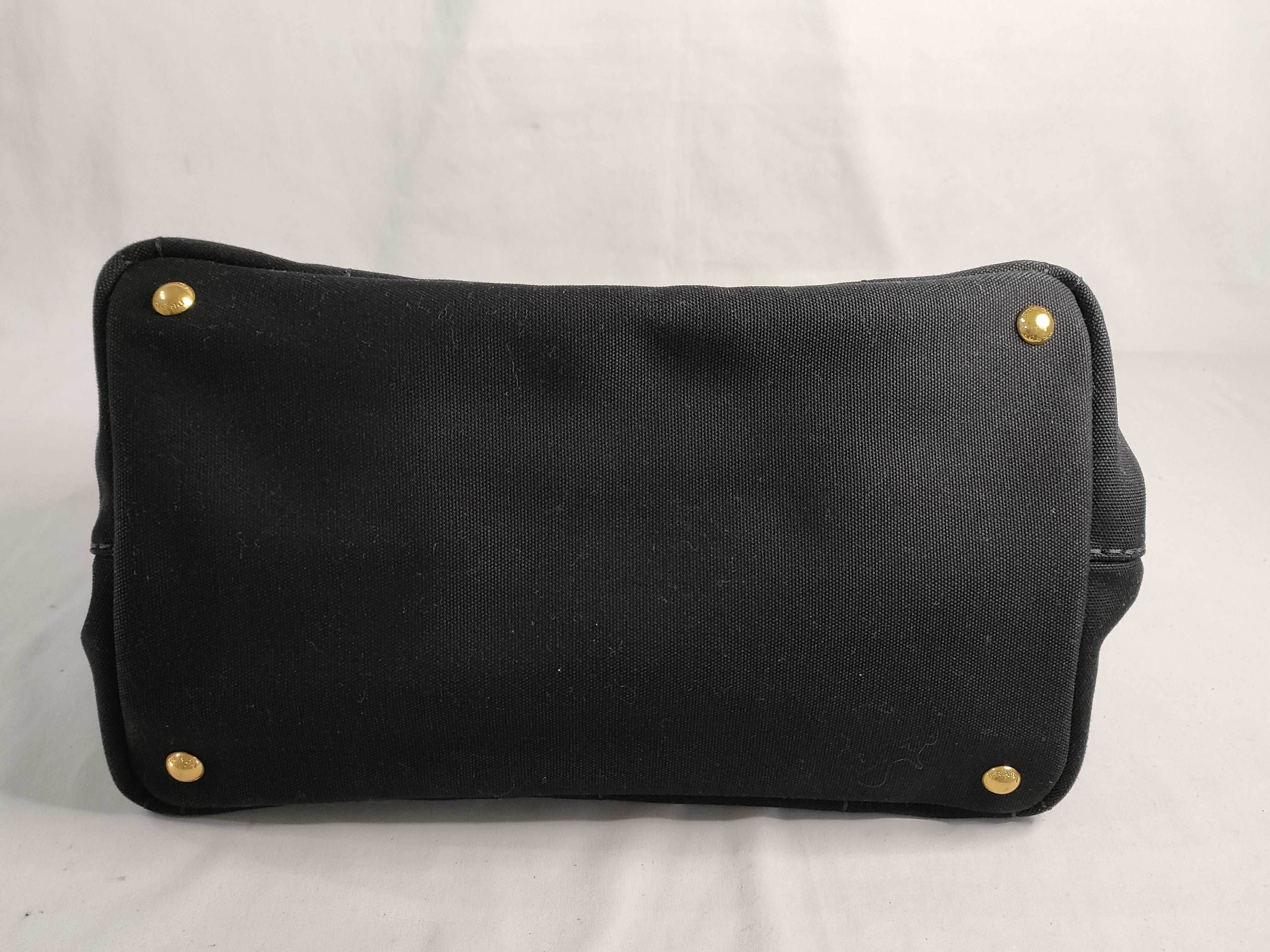 Canapa Canvas Handbag, Black — view 7