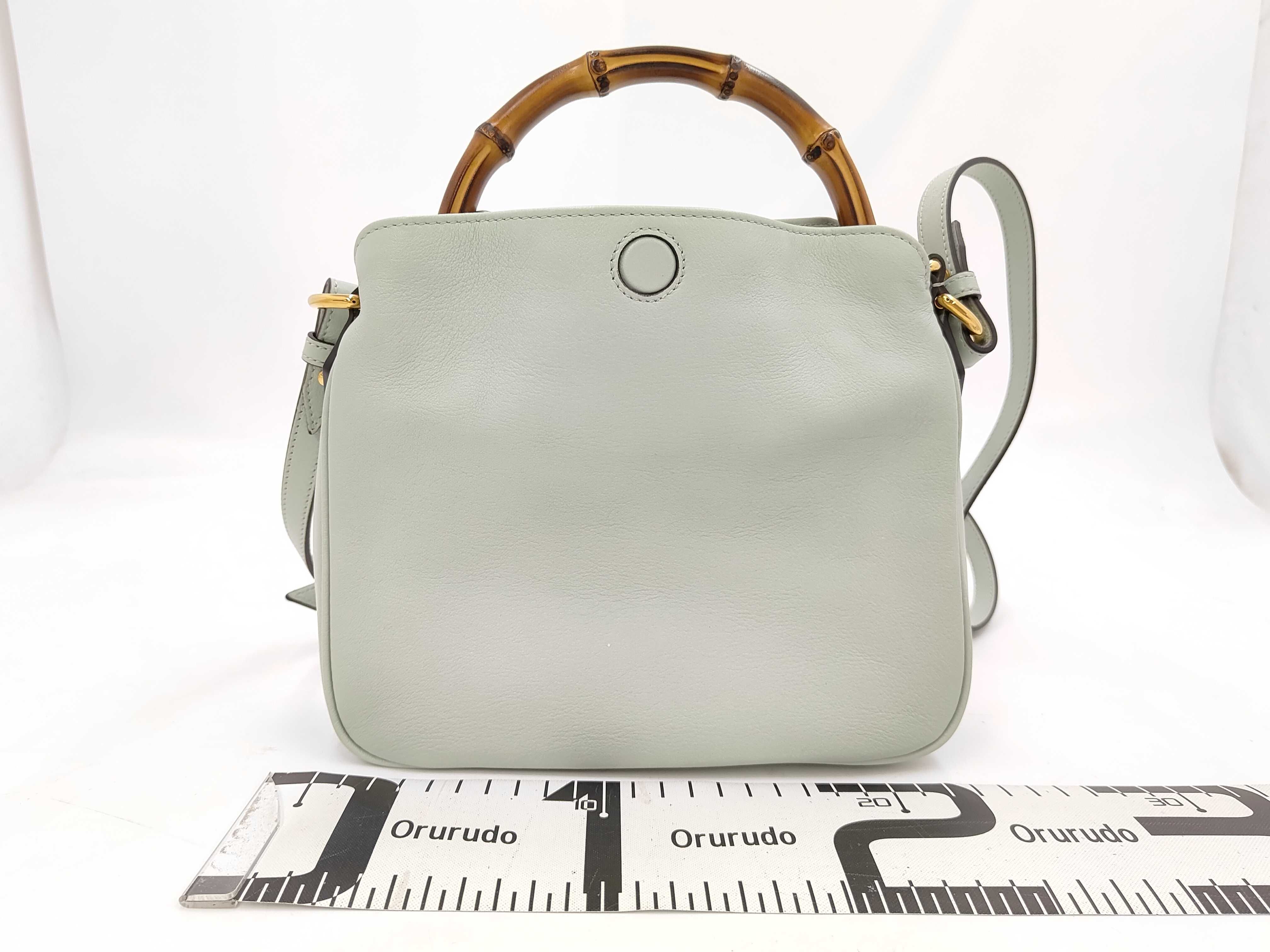 Bamboo Handbag Leather Handbag — view 2