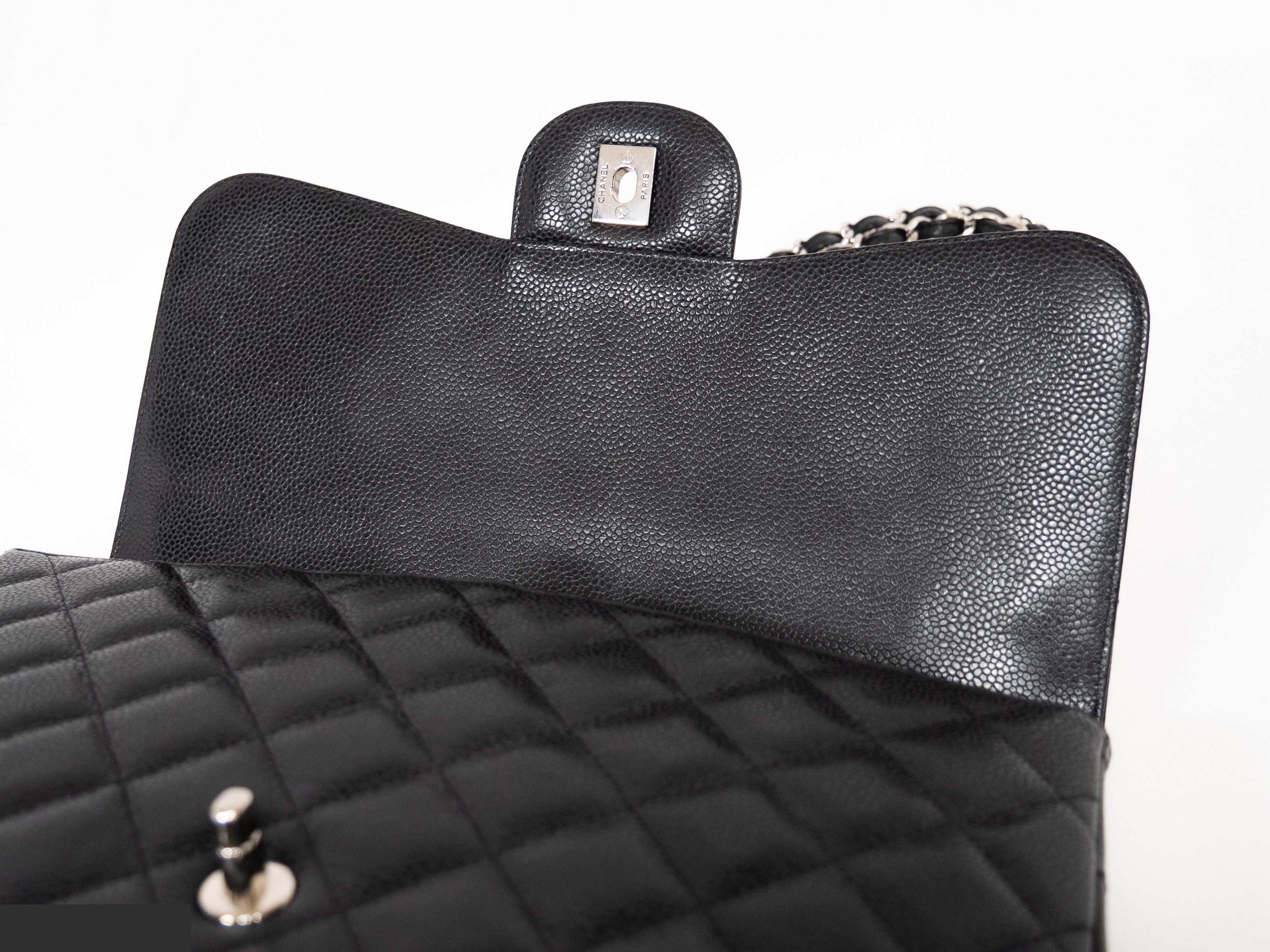 Large Matelassé Seal Caviar Skin — view 7