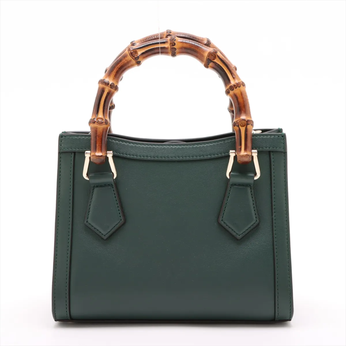 Diana Small Leather 2WAY Handbag Green 832936 — view 2