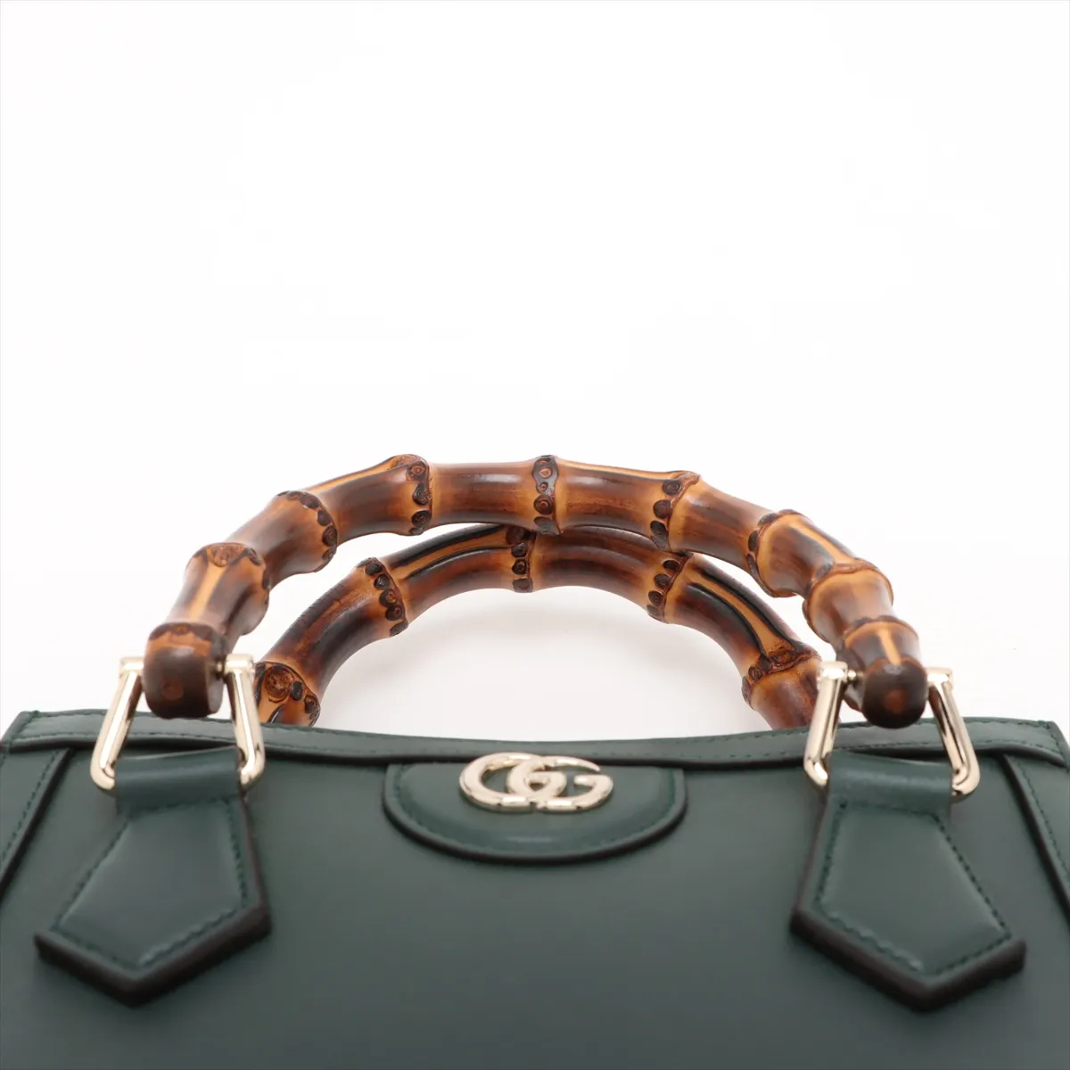 Diana Small Leather 2WAY Handbag Green 832936 — view 6