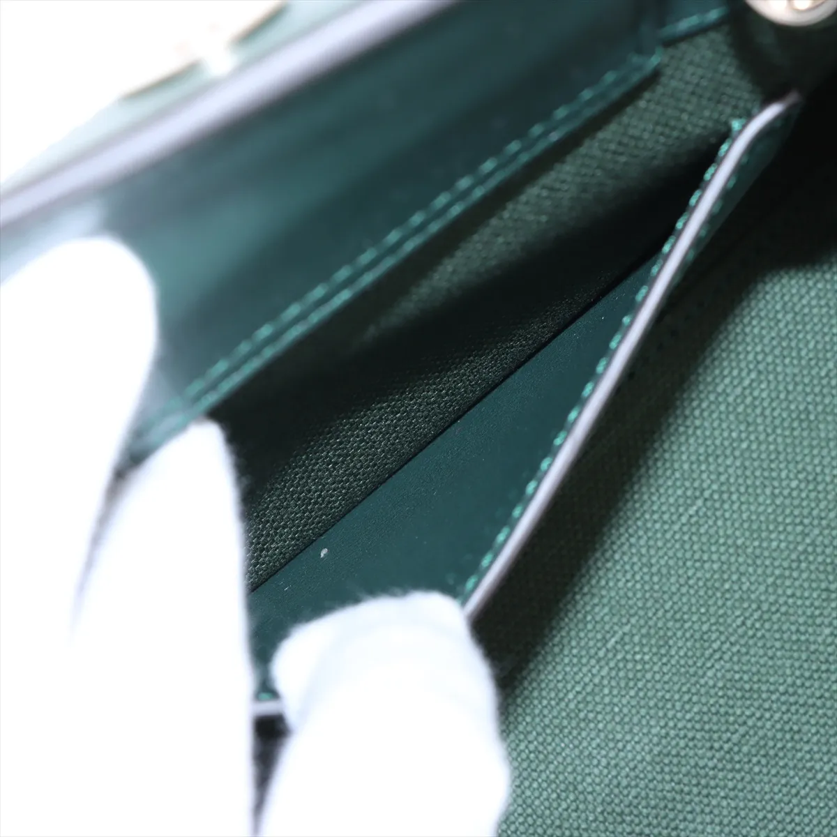 Diana Small Leather 2WAY Handbag Green 832936 — view 9