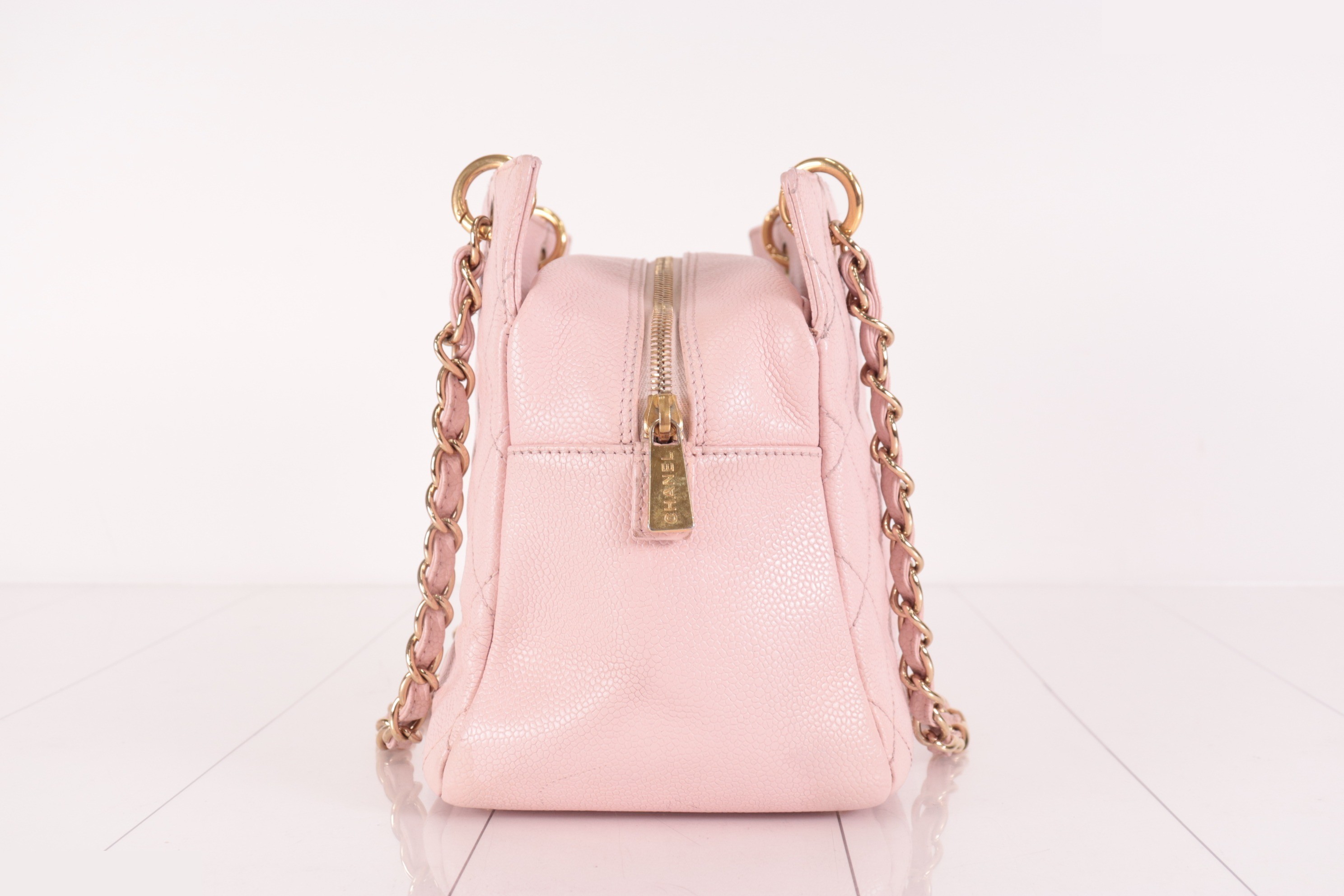 Caviar PTT Chain Tote, Pink, No. 7 — view 4