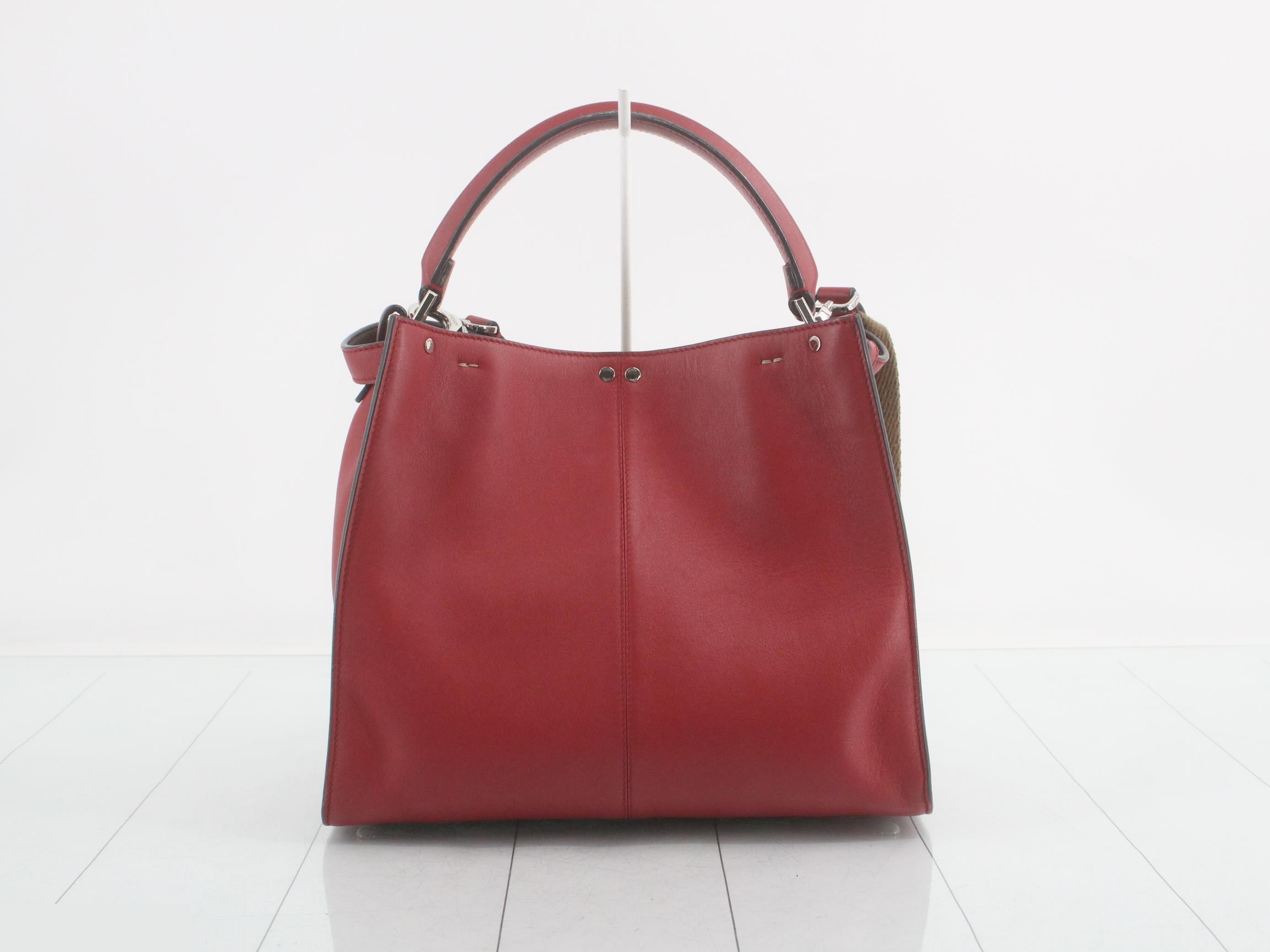 Peekaboo X-Rite Leather 2WAY Shoulder/Handbag Red — view 2