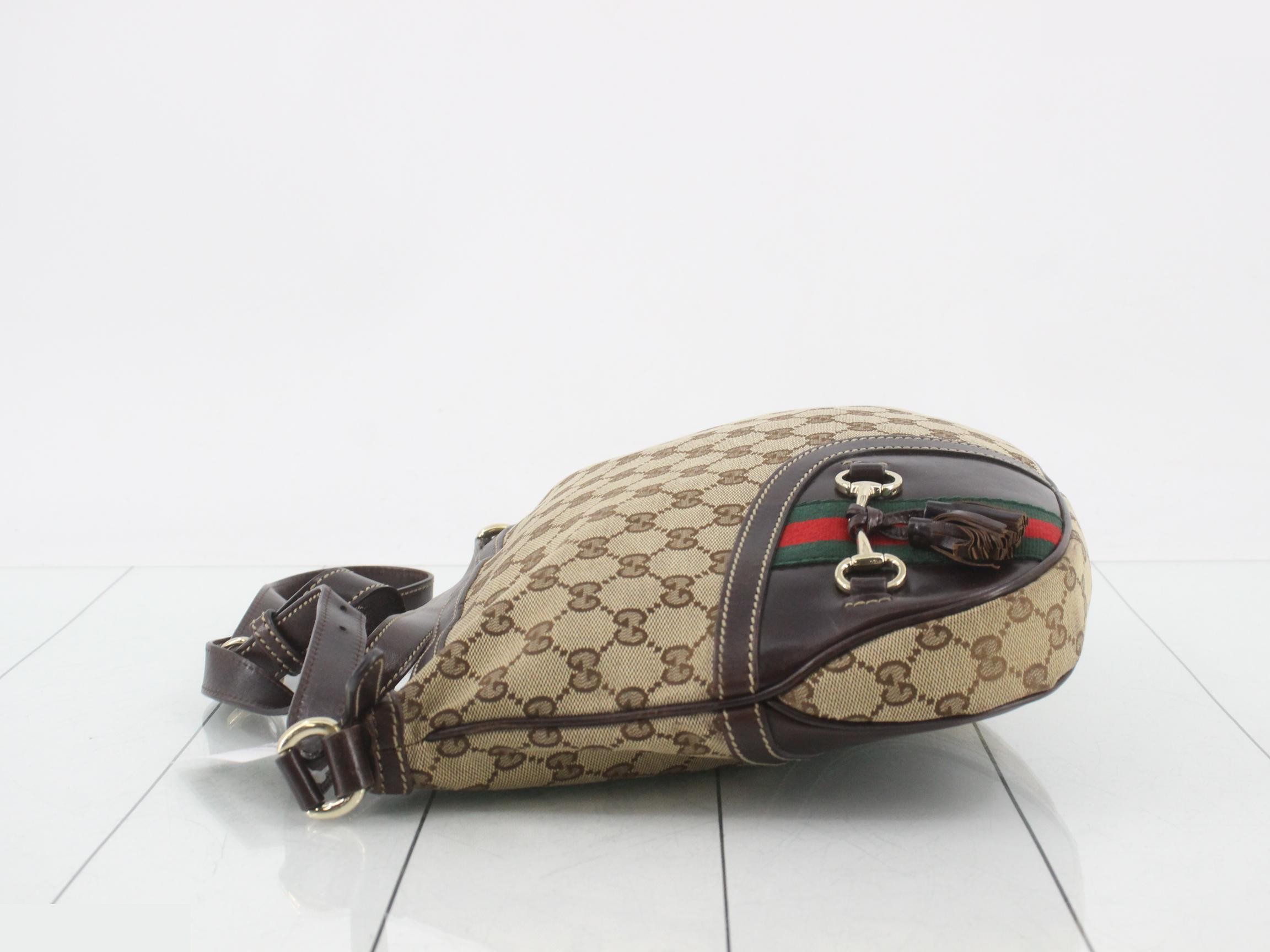 GG Canvas Sherry Line Horsebit Shoulder Bag — view 4
