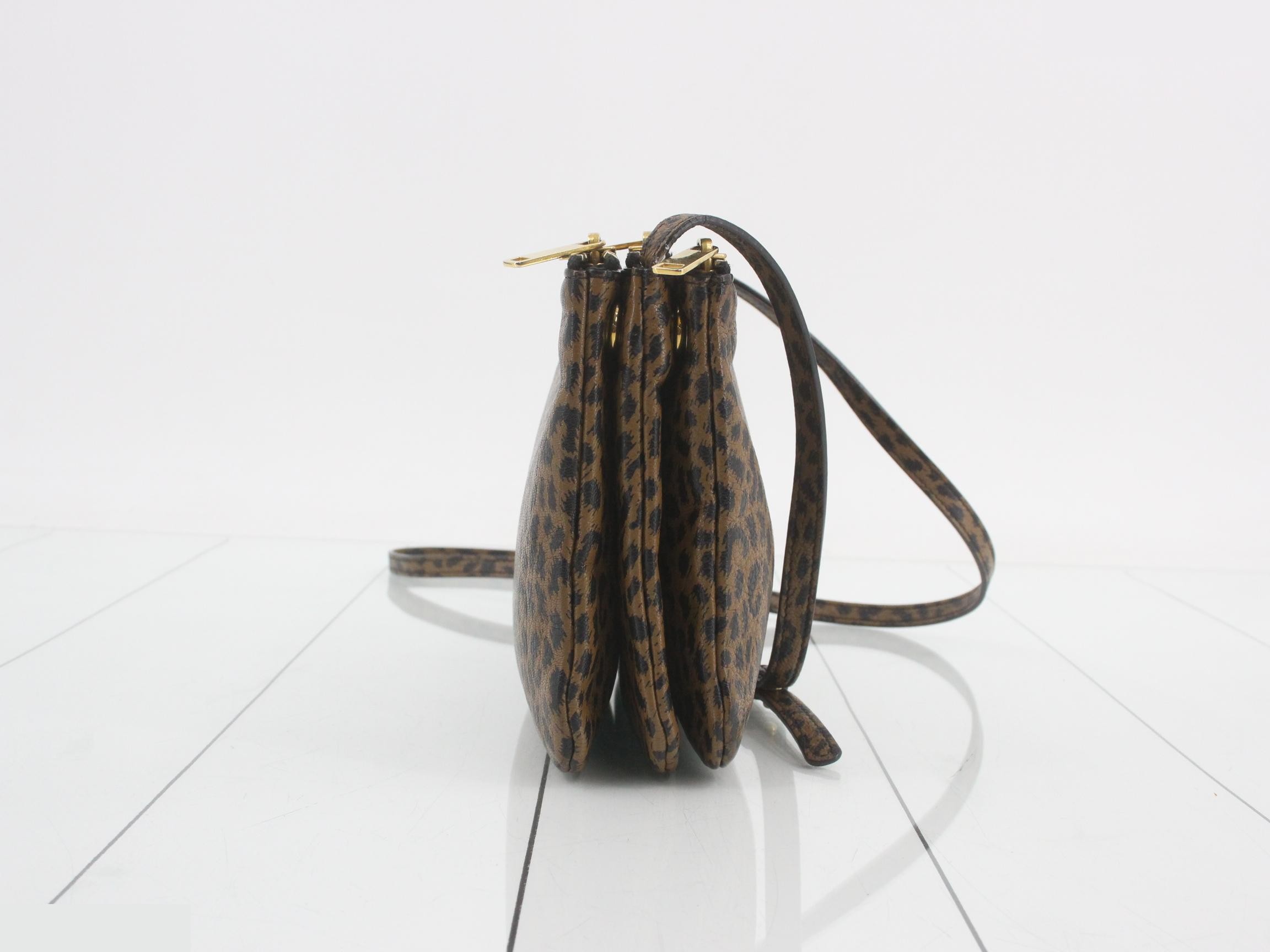 Trio Leopard Shoulder Bag — view 4