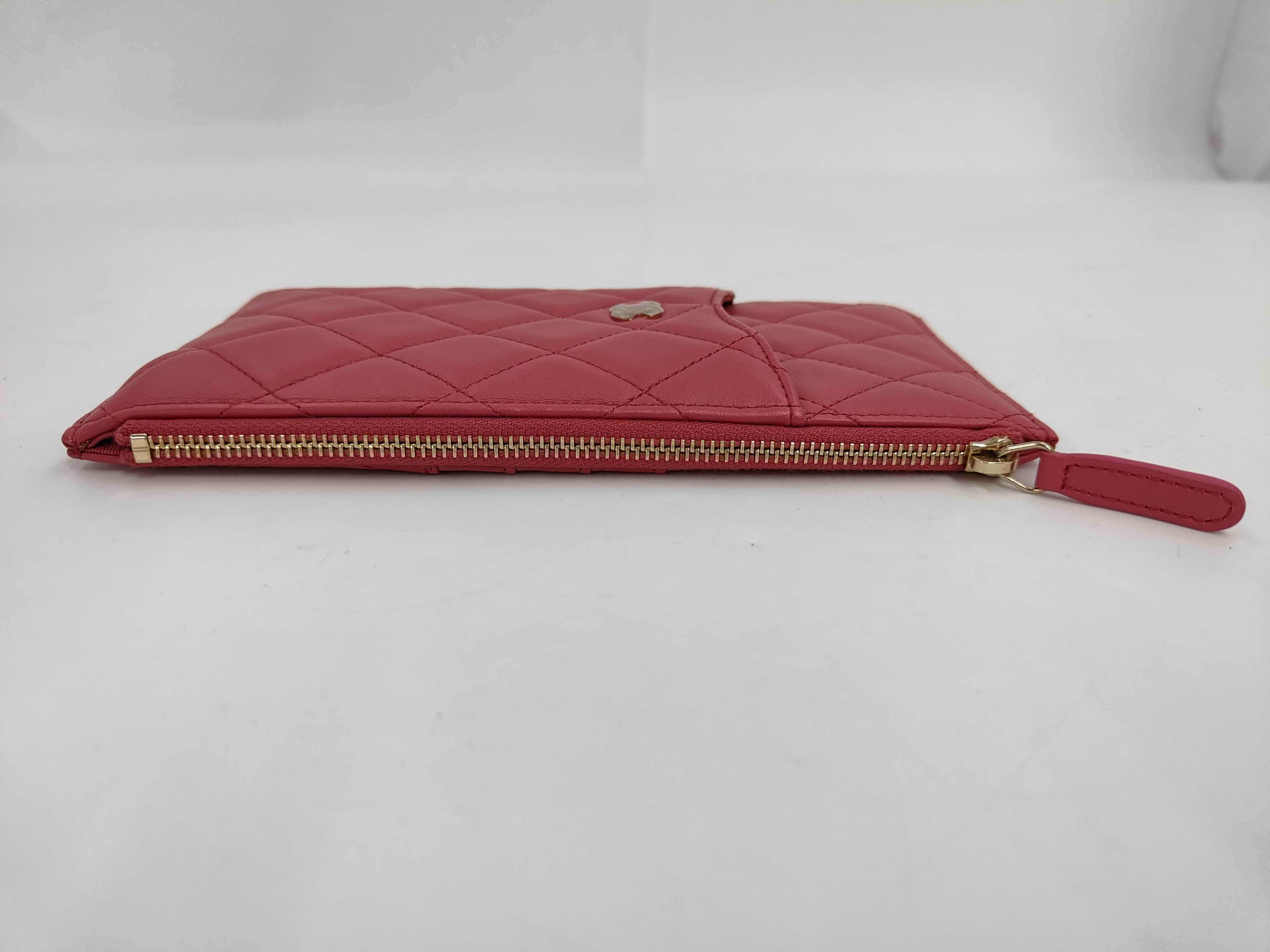 pink lambskin Matelassé wallet (serial number 26) — view 6