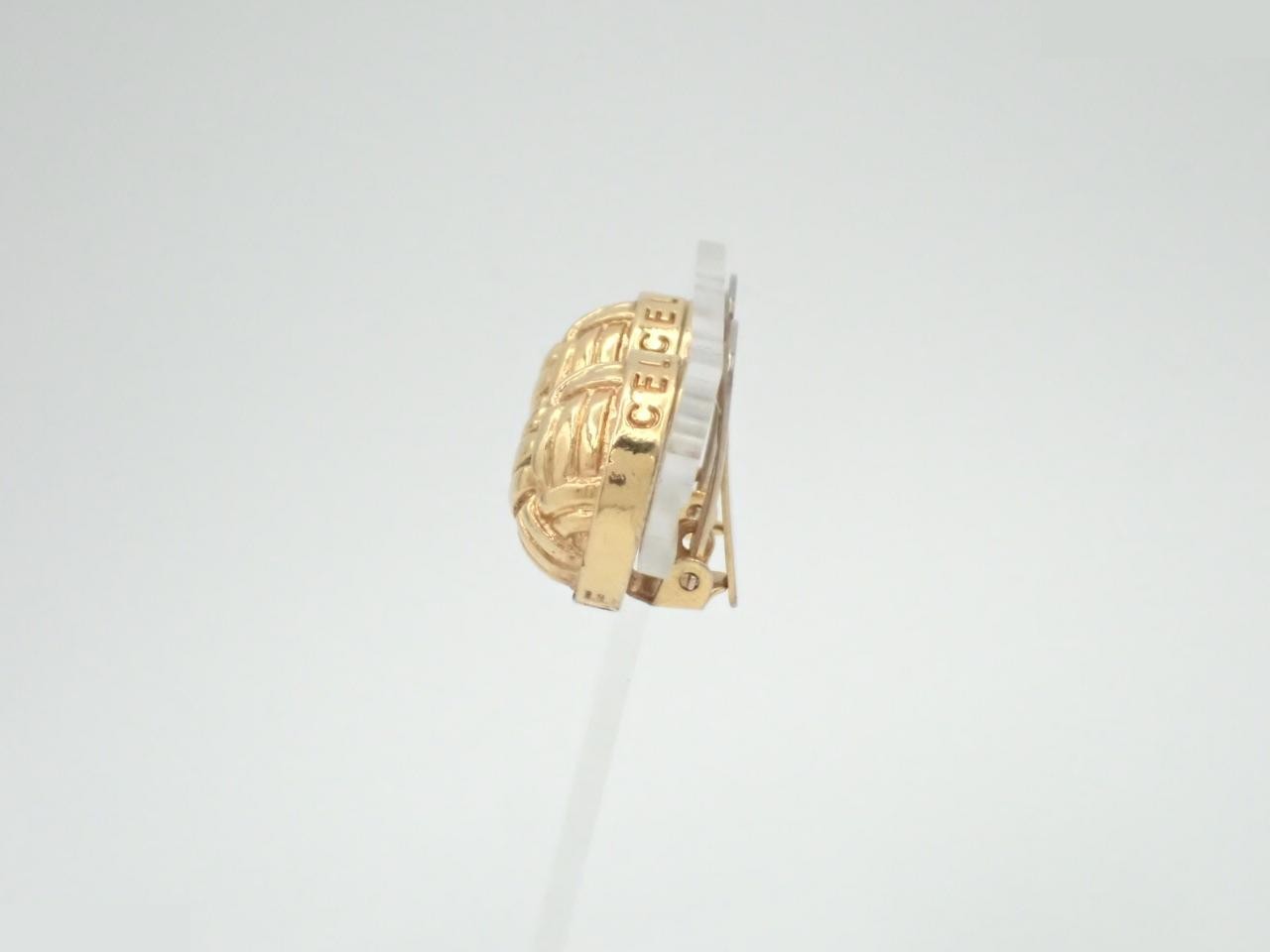 Other lines: Precious metal earrings, round, gold. — view 3