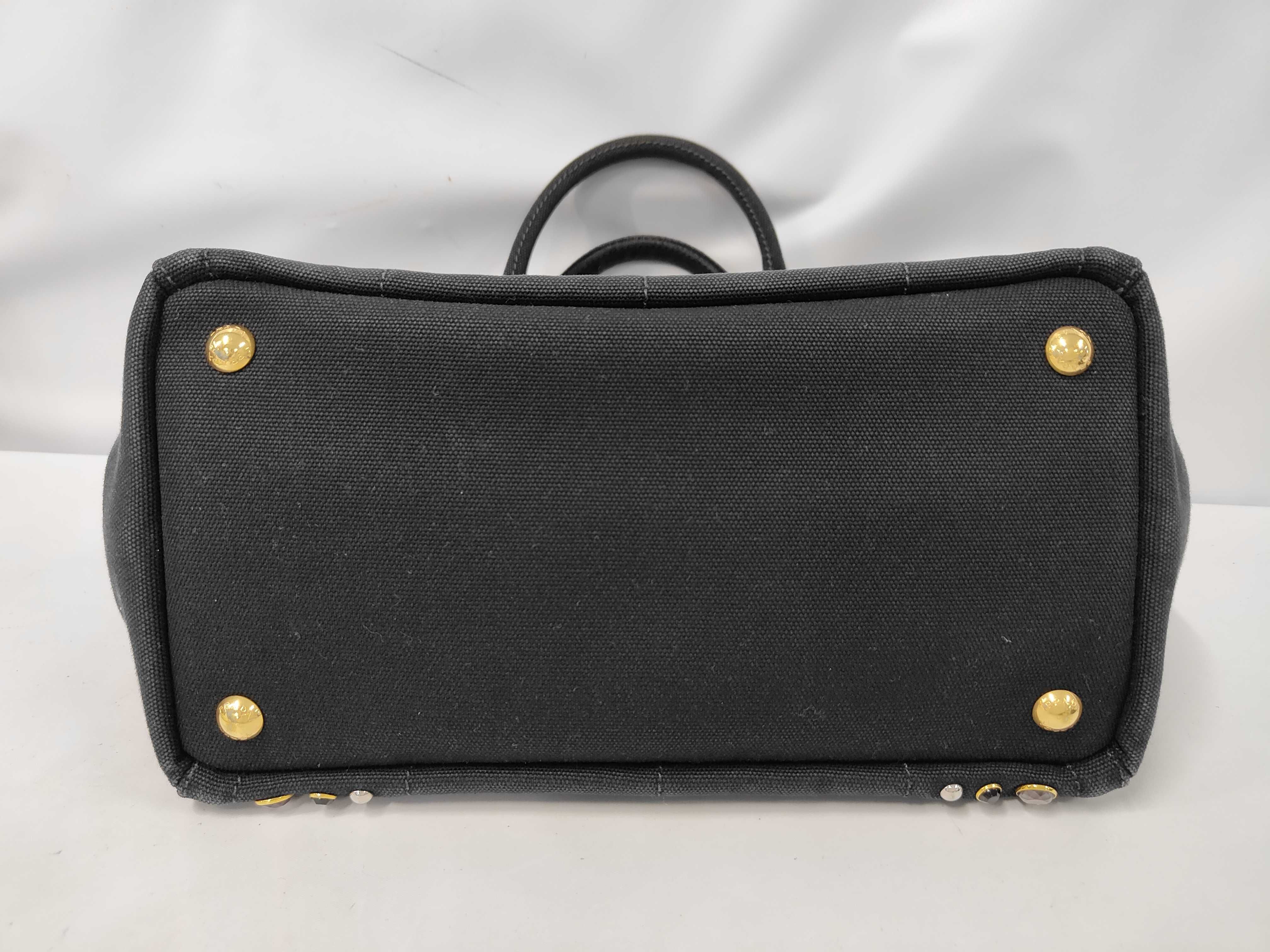 Bijou Canapa Denim Black Handbag Z11260 Handbag — view 3