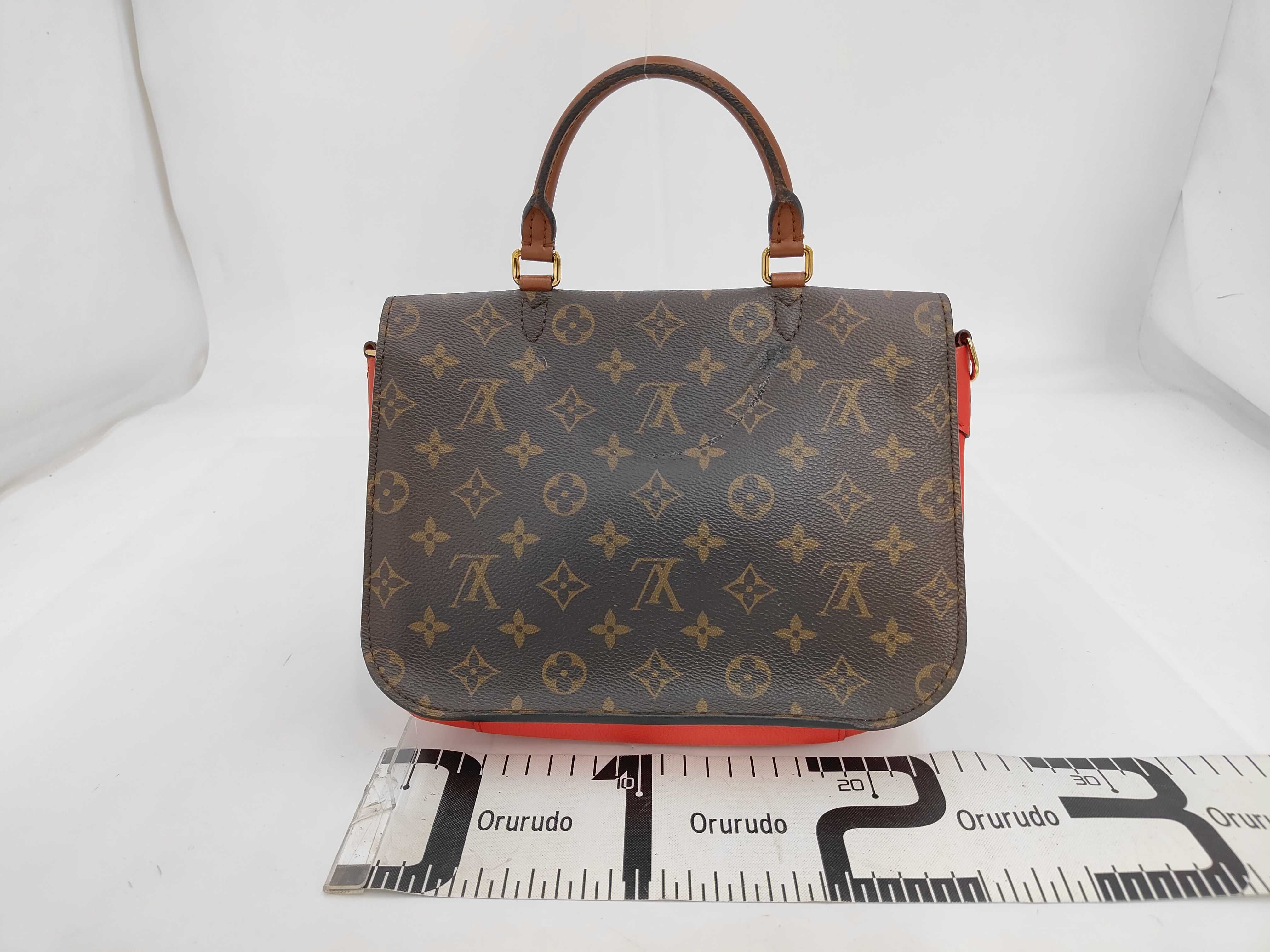 Monogram Louis Vuitton Brown Red Monogram Vaugirard PM 2-Way Handbag — view 2
