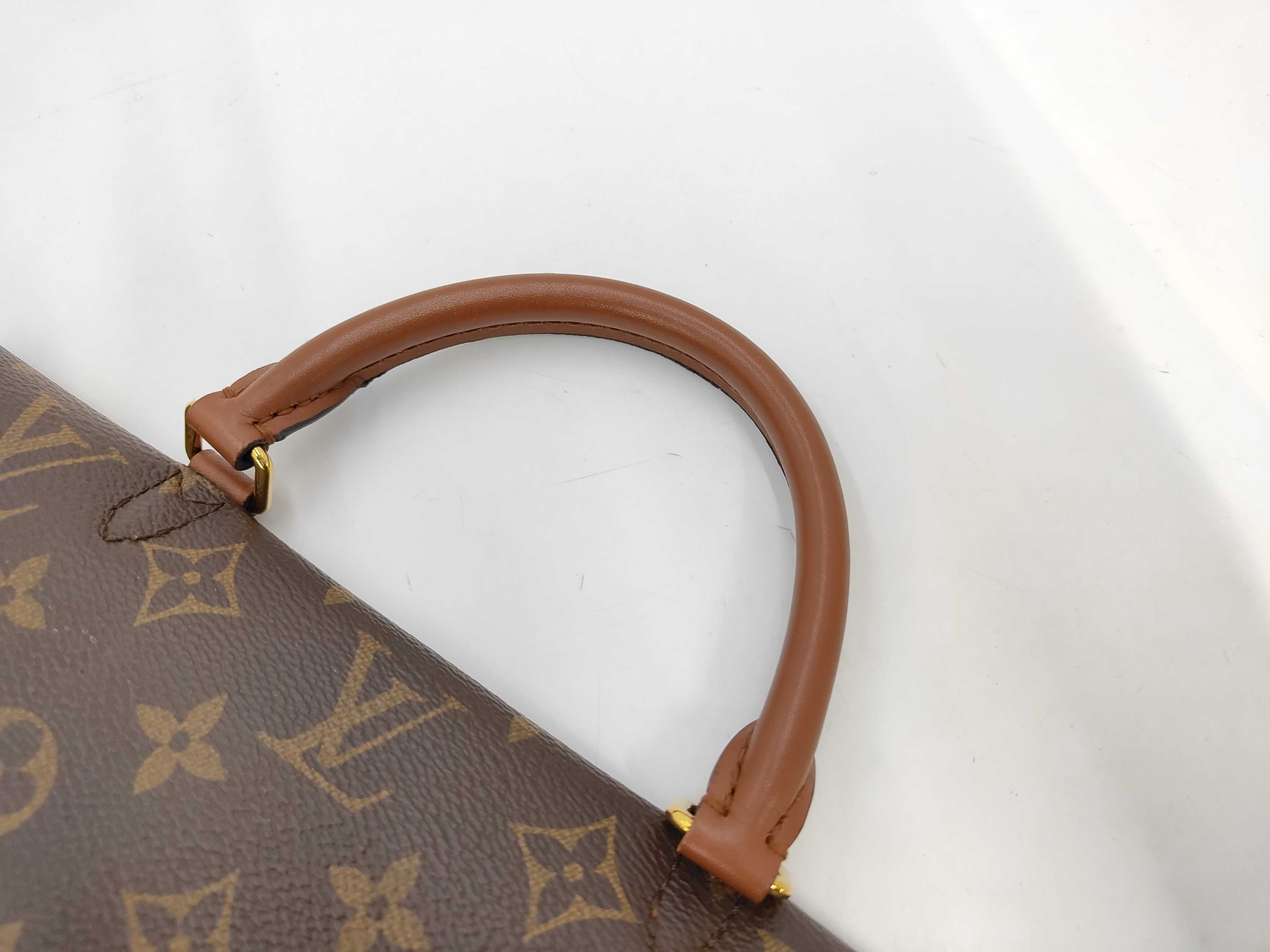 Monogram Louis Vuitton Brown Red Monogram Vaugirard PM 2-Way Handbag — view 6