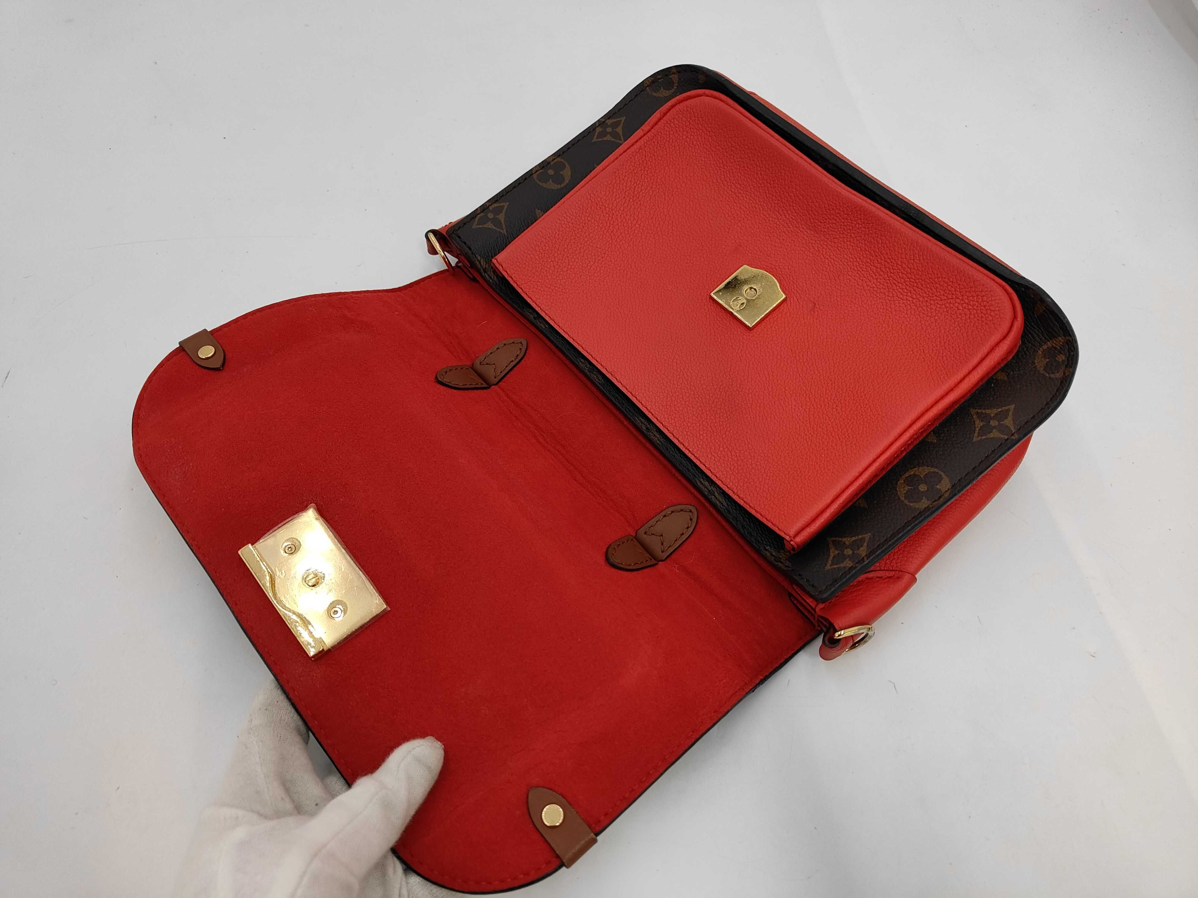 Monogram Louis Vuitton Brown Red Monogram Vaugirard PM 2-Way Handbag — view 10