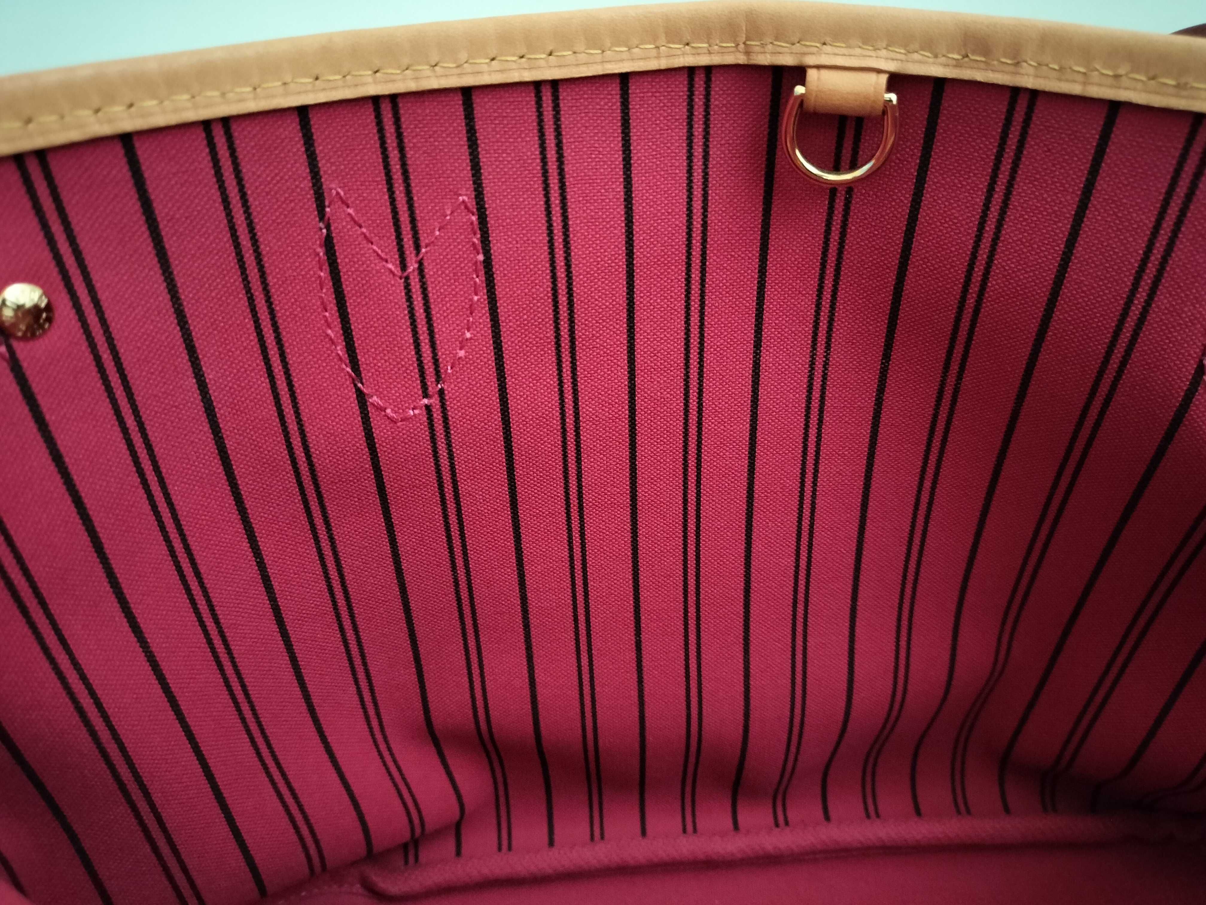 Monogram Louis Vuitton M41245 IC chip Monogram Neverfull PM Pivoine Tote Bag with Pouch Tote Bag — view 12