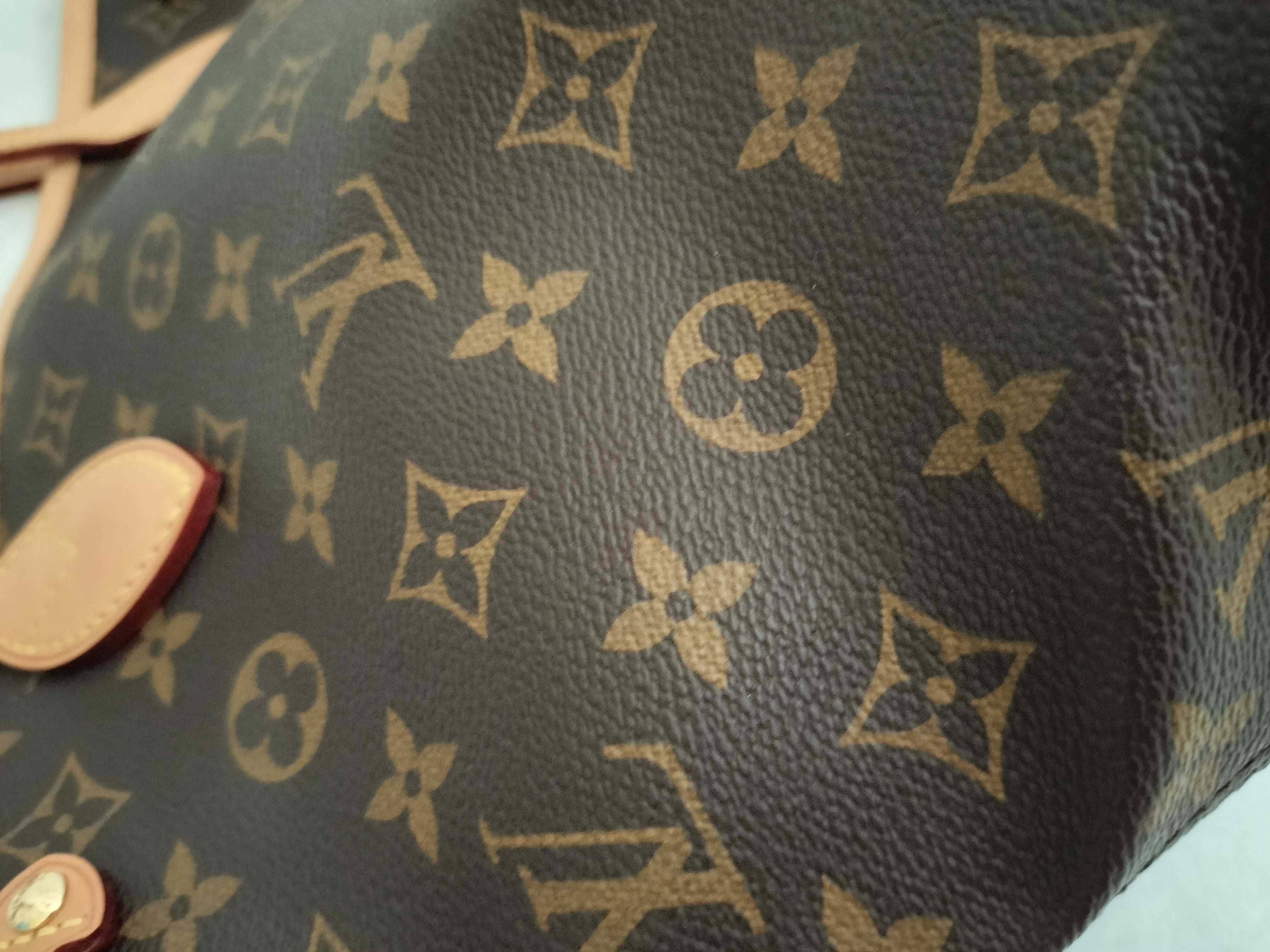 Monogram Louis Vuitton M41245 IC chip Monogram Neverfull PM Pivoine Tote Bag with Pouch Tote Bag — view 14