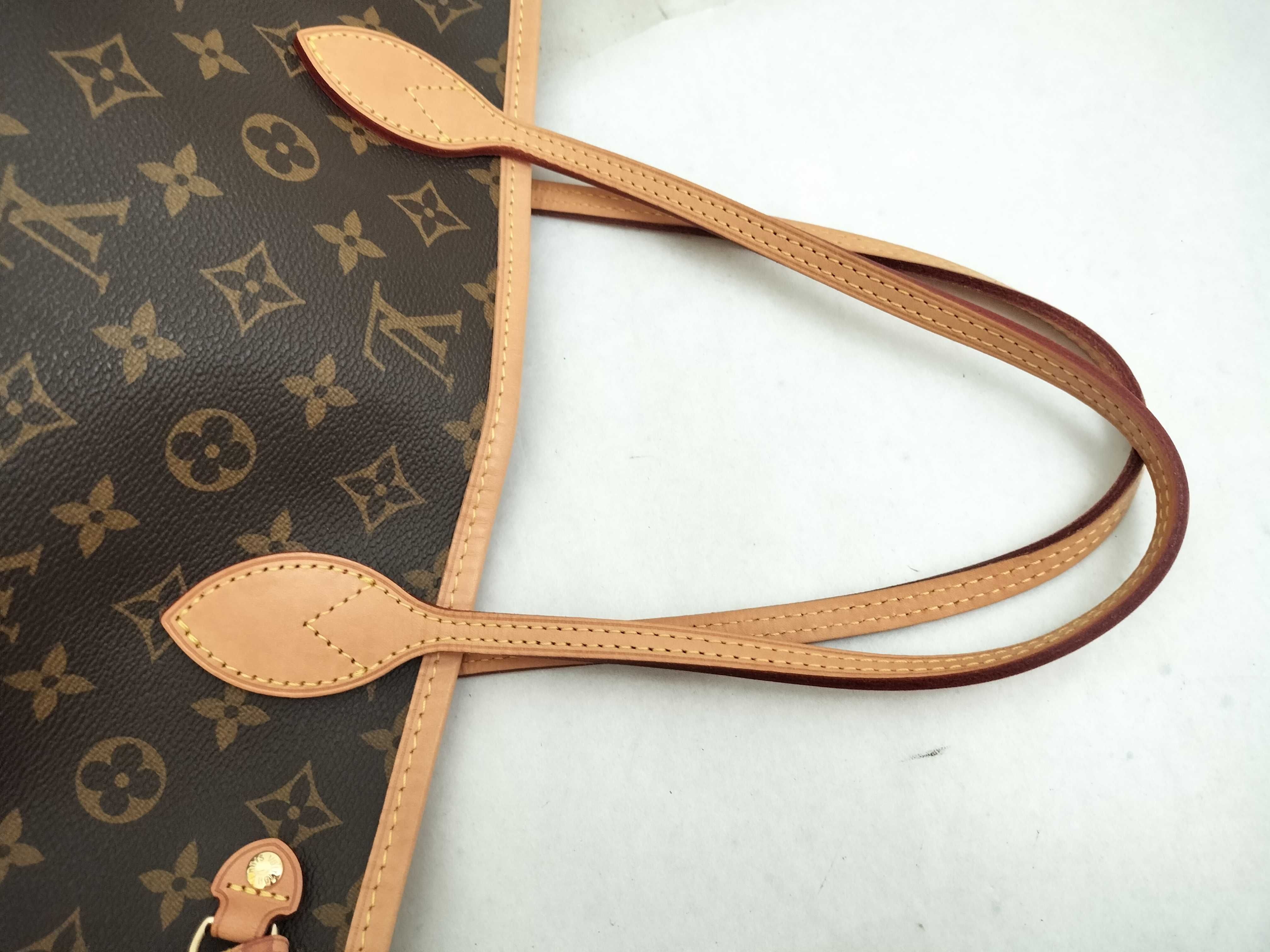 Monogram Louis Vuitton M41245 IC chip Monogram Neverfull PM Pivoine Tote Bag with Pouch Tote Bag — view 3