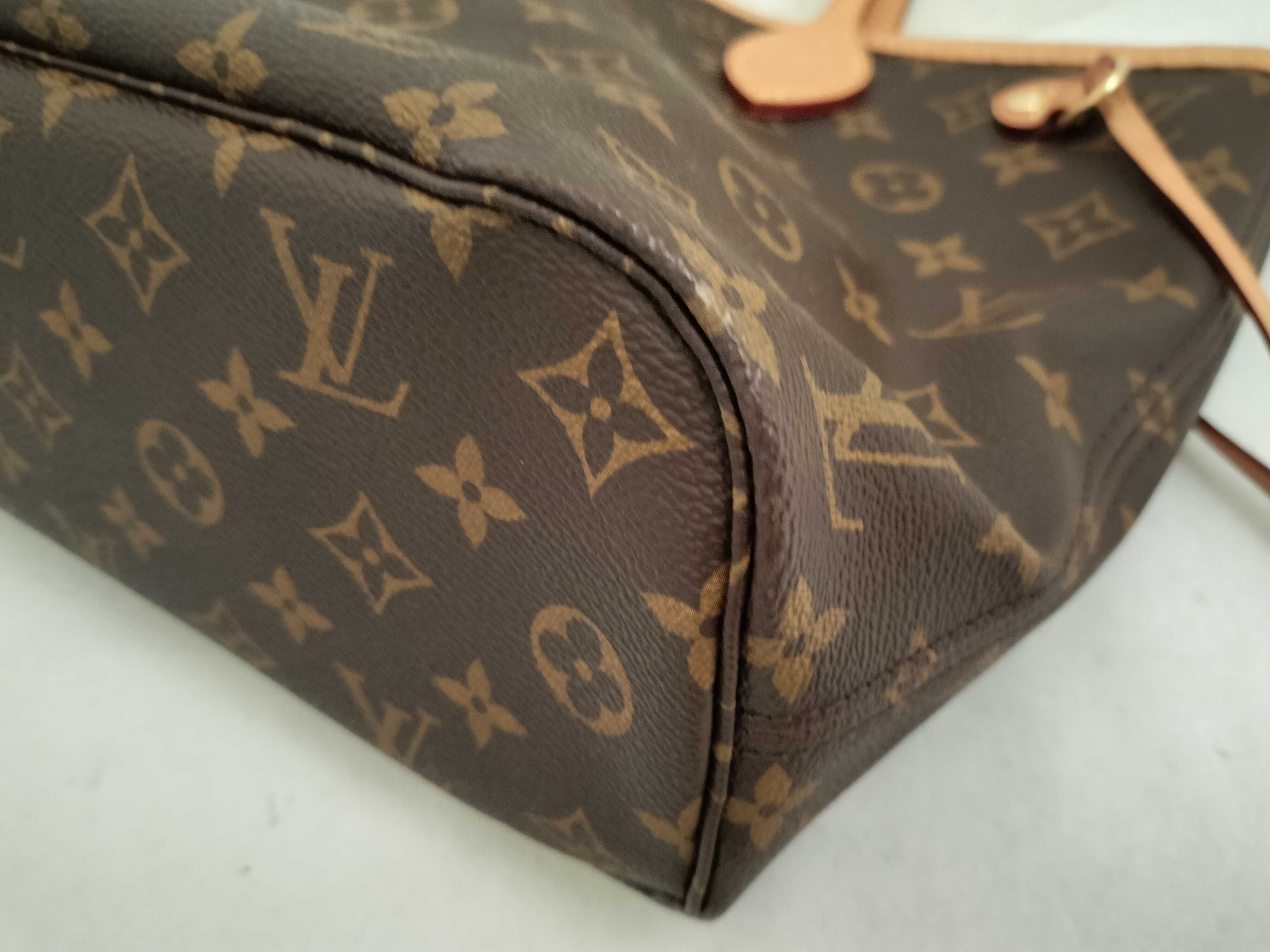 Monogram Louis Vuitton M41245 IC chip Monogram Neverfull PM Pivoine Tote Bag with Pouch Tote Bag — view 6