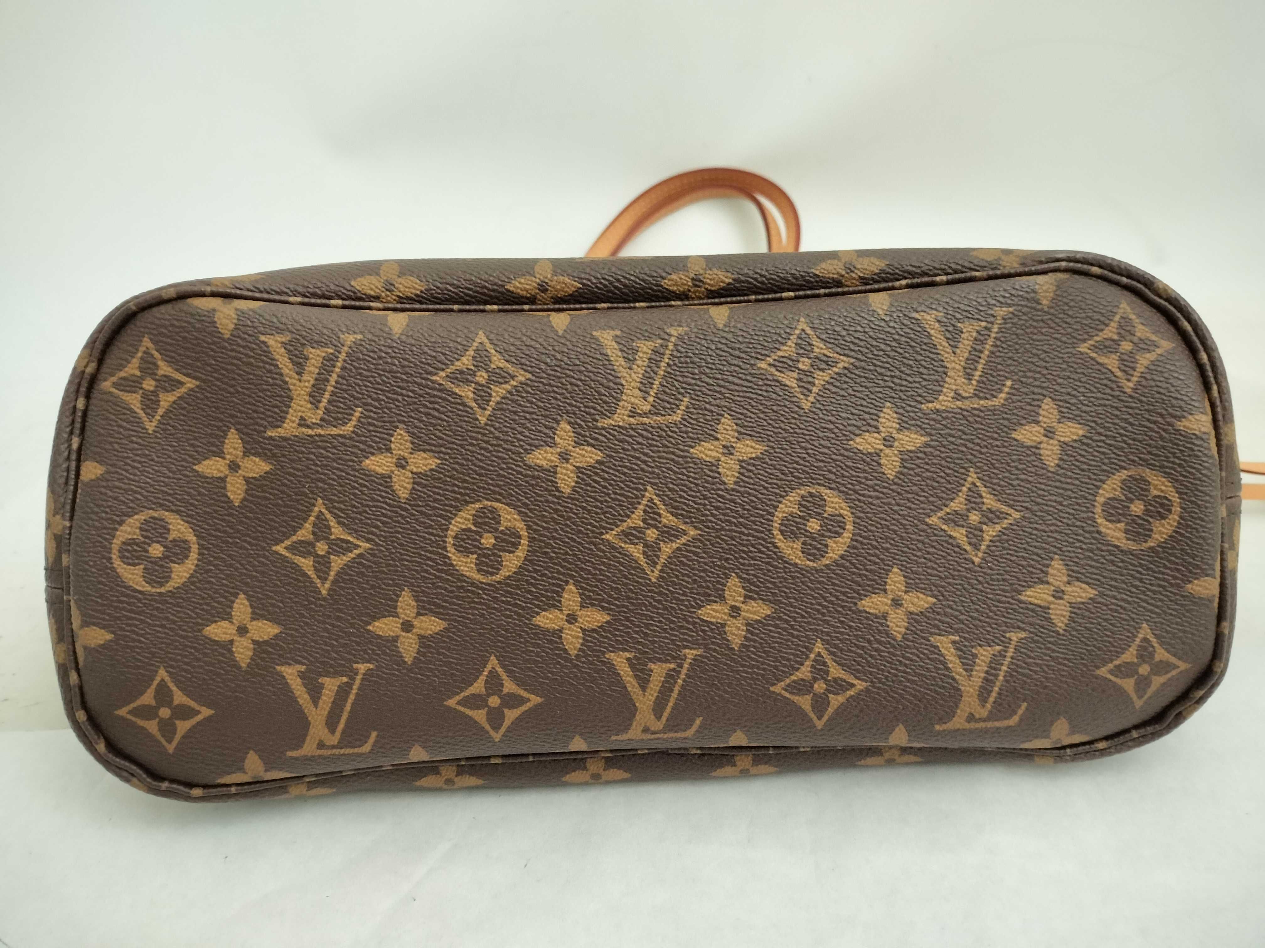 Monogram Louis Vuitton M41245 IC chip Monogram Neverfull PM Pivoine Tote Bag with Pouch Tote Bag — view 7