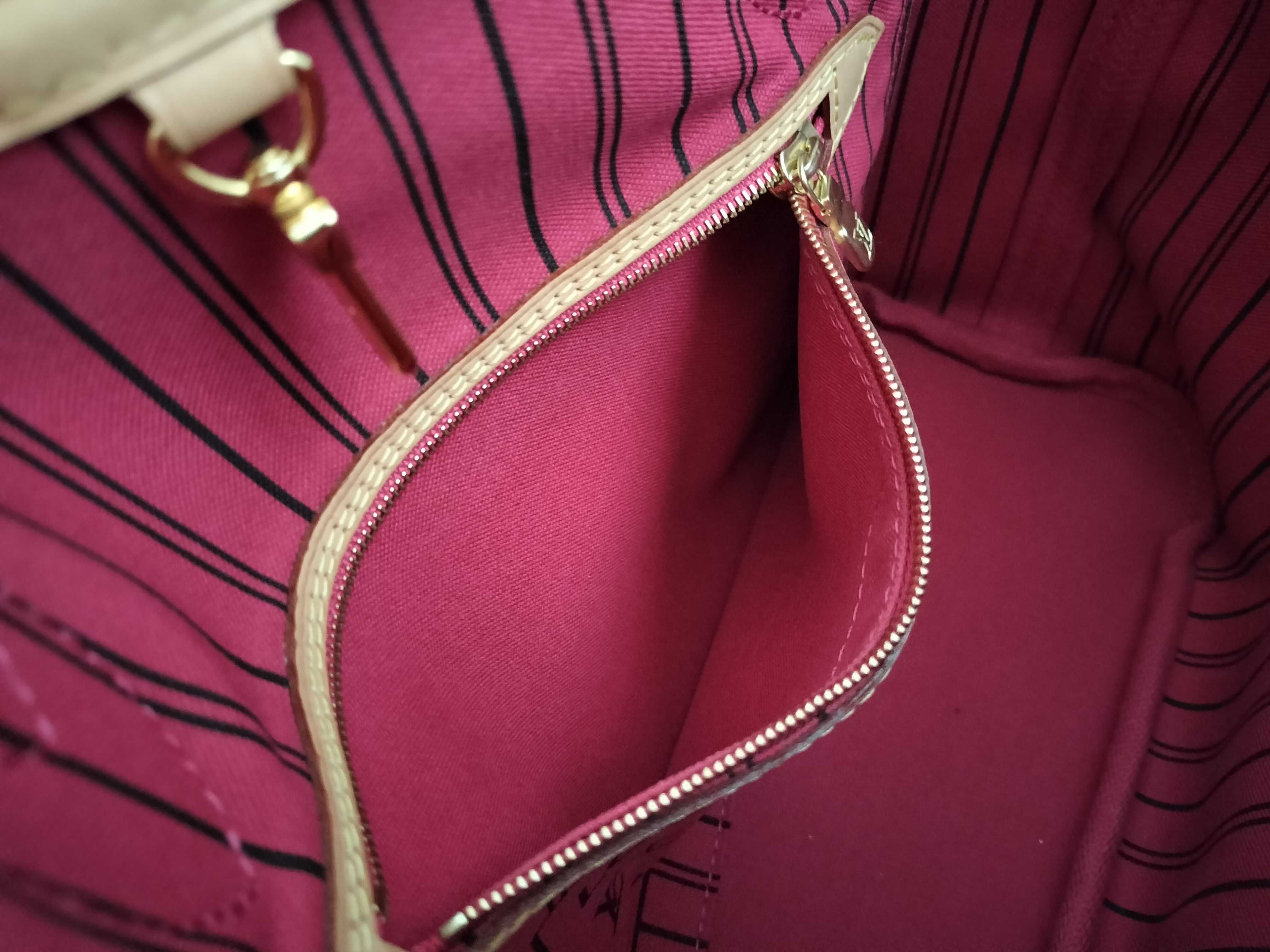 Monogram Louis Vuitton M41245 IC chip Monogram Neverfull PM Pivoine Tote Bag with Pouch Tote Bag — view 10