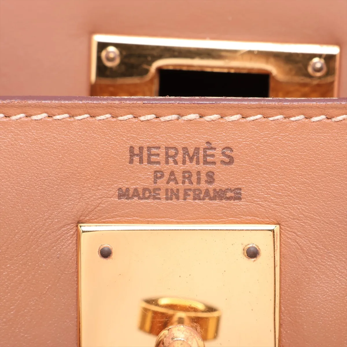 [Individually packaged] Hermes Kelly 32 Letournée Box Calf Natural Gold Hardware Y: 1995 — view 11
