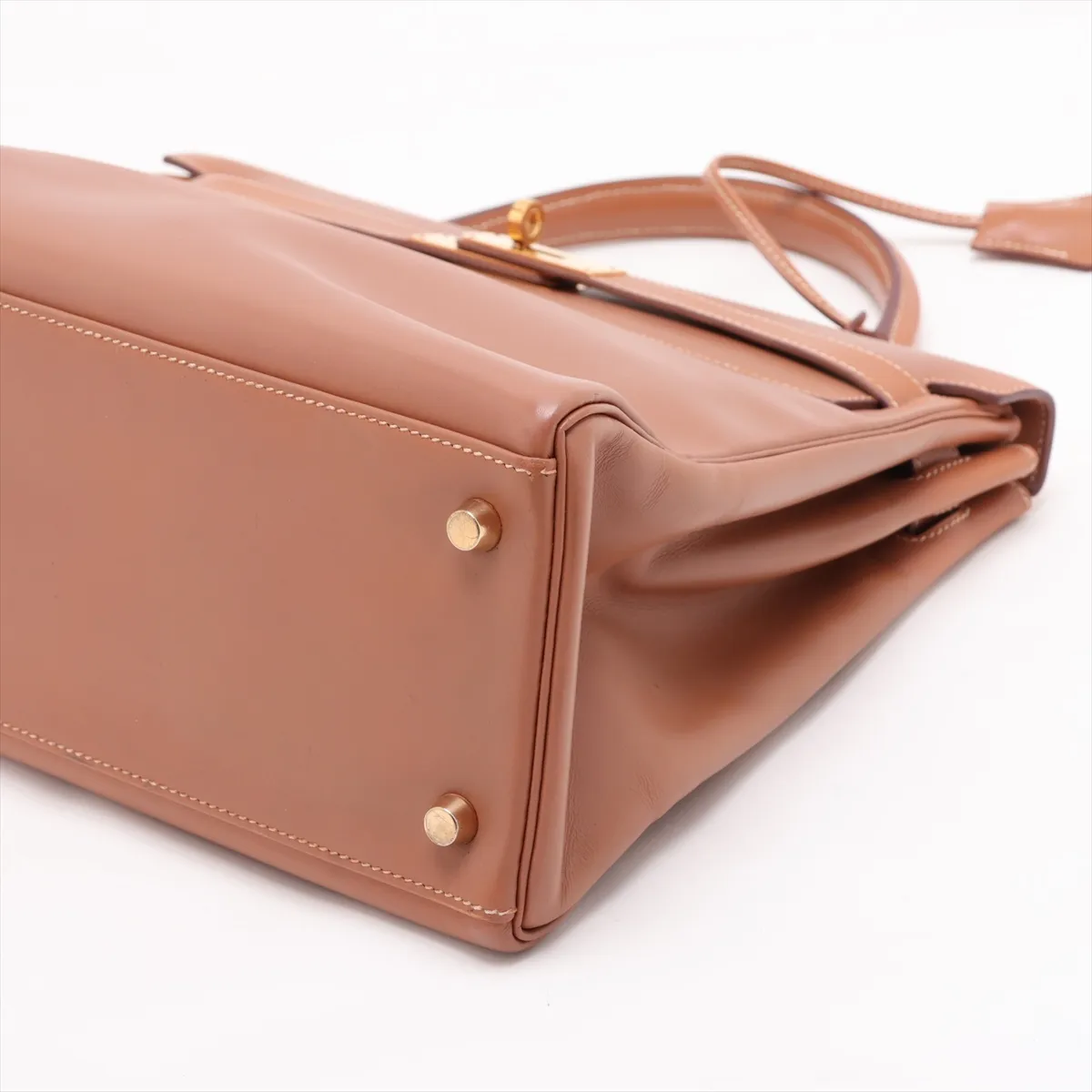 [Individually packaged] Hermes Kelly 32 Letournée Box Calf Natural Gold Hardware Y: 1995 — view 3