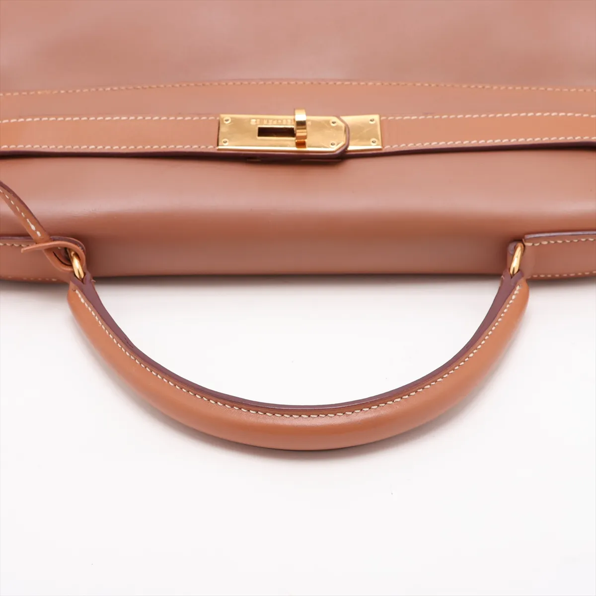 [Individually packaged] Hermes Kelly 32 Letournée Box Calf Natural Gold Hardware Y: 1995 — view 5