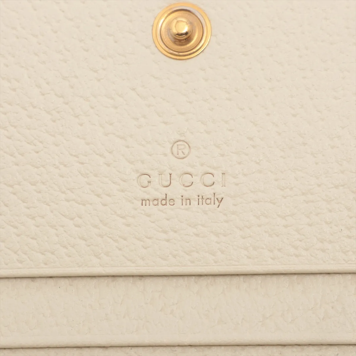 GG Supreme 523155 PVC x Leather Compact Wallet, White — view 6