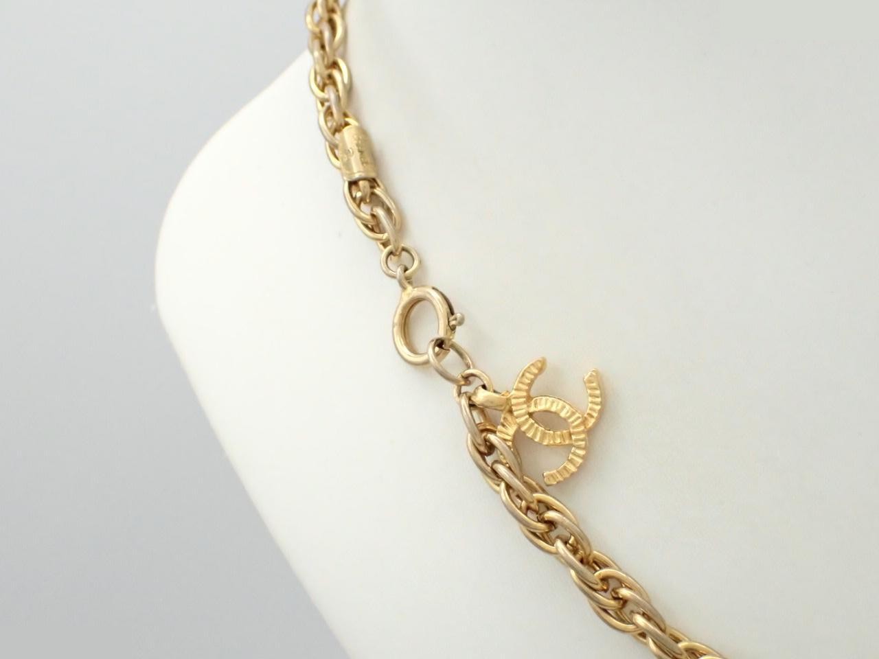 Coco Mark Gold Chain (approx. 48cm) — view 2