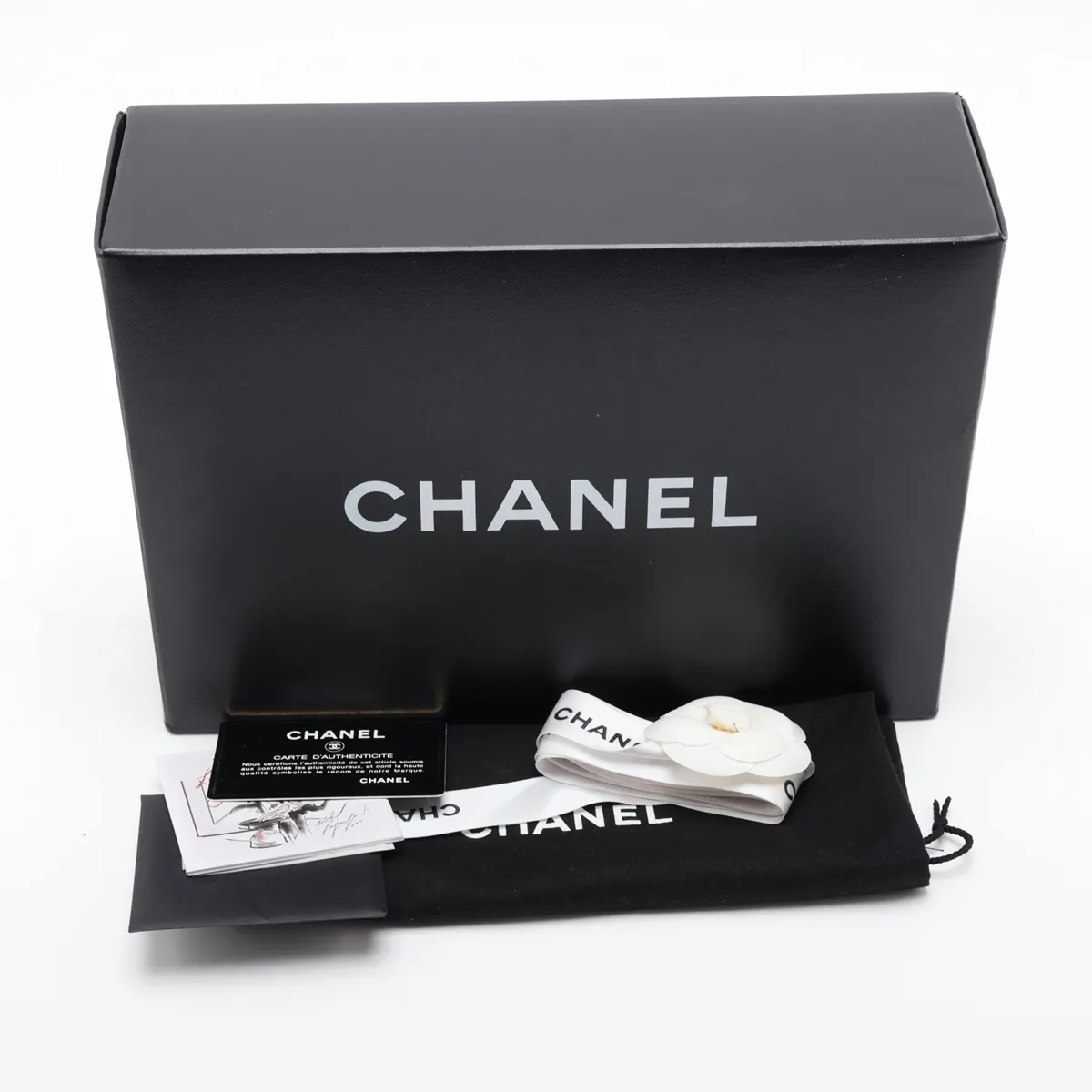 [Individually packaged] Chanel Matelassé 25 Lambskin Double Flap Double Chain Bag, Black with Silver Hardware, 12622806, Series 12, A01112 — view 12