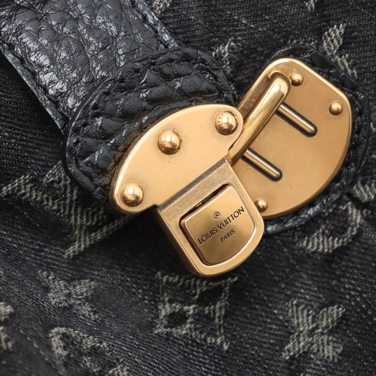 Monogram Denim Slightly M95835 TH1069 Black — view 9