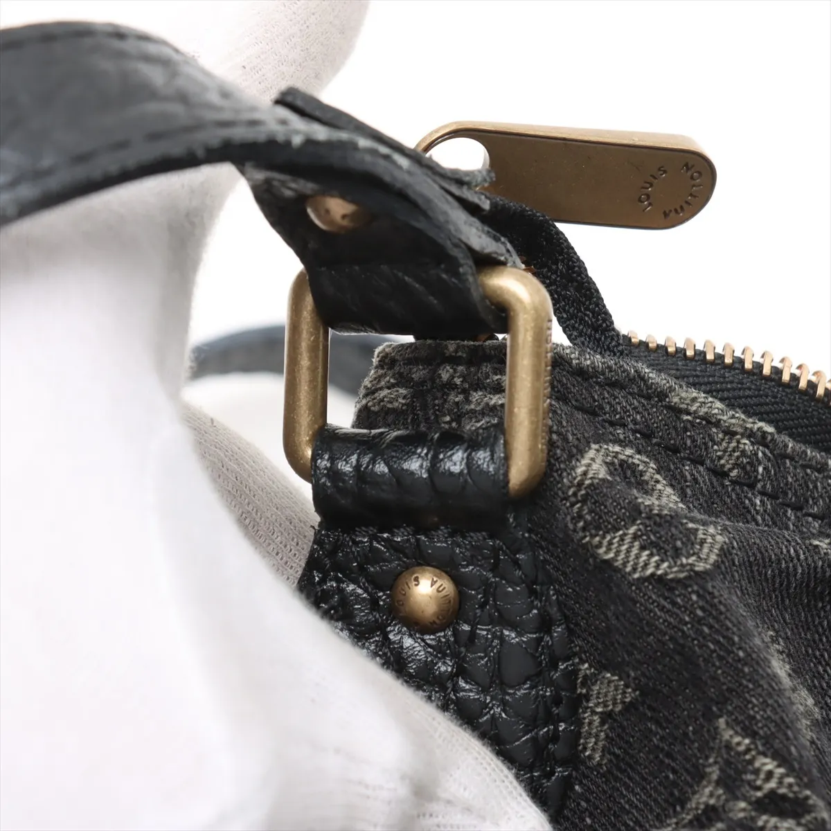 Monogram Denim Slightly M95835 TH1069 Black — view 10