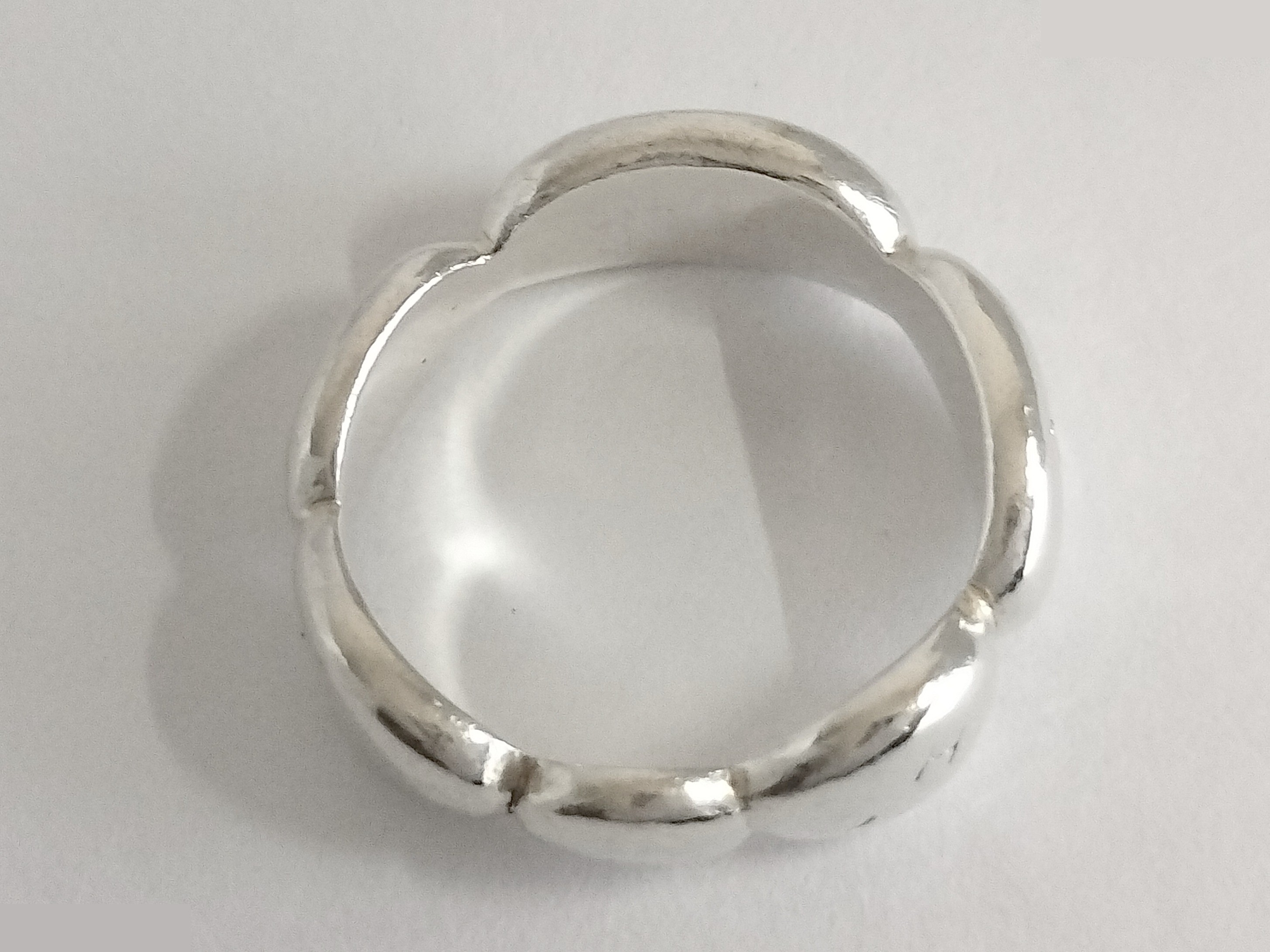 Logo Camellia Silver Ring — view 2