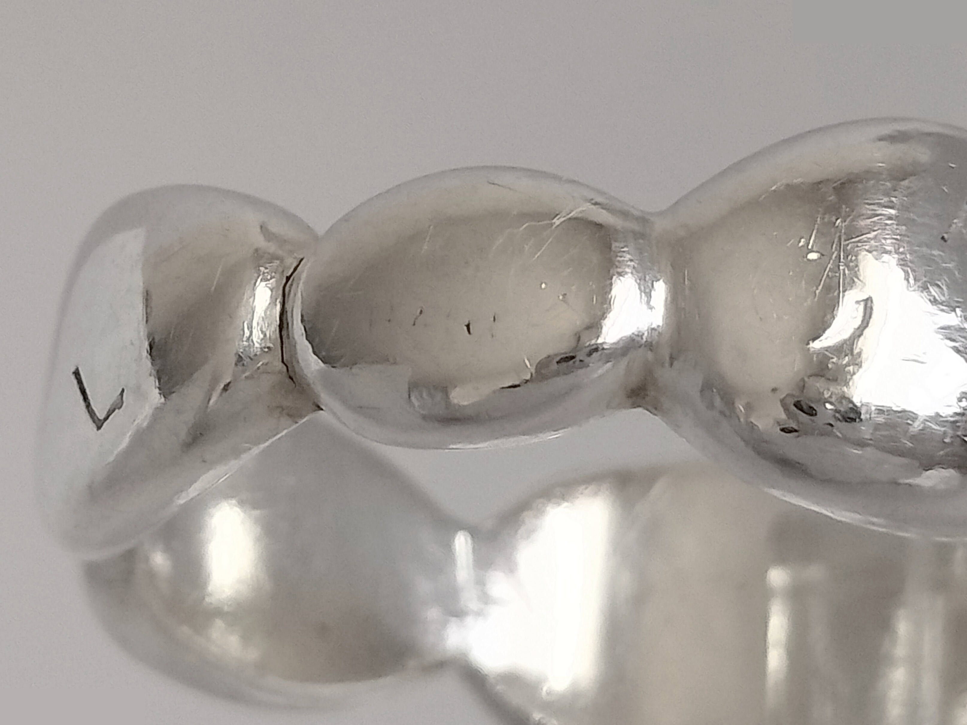 Logo Camellia Silver Ring — view 3