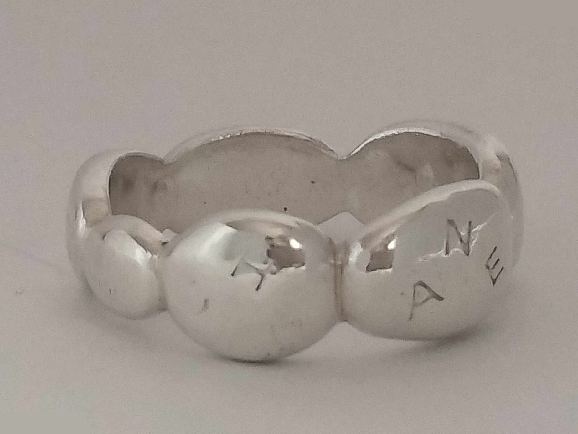Logo Camellia Silver Ring — view 4