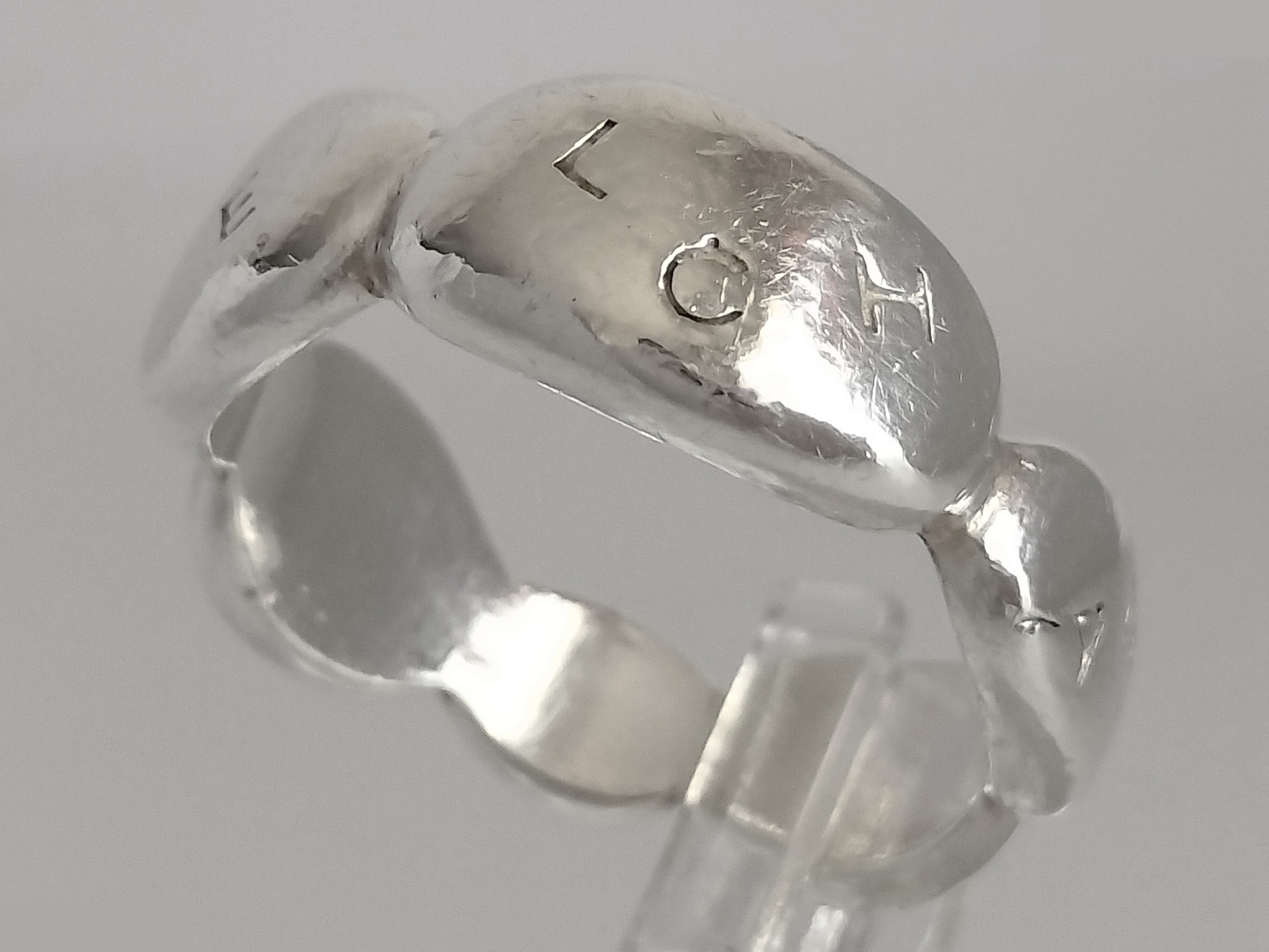 Logo Camellia Silver Ring — view 6