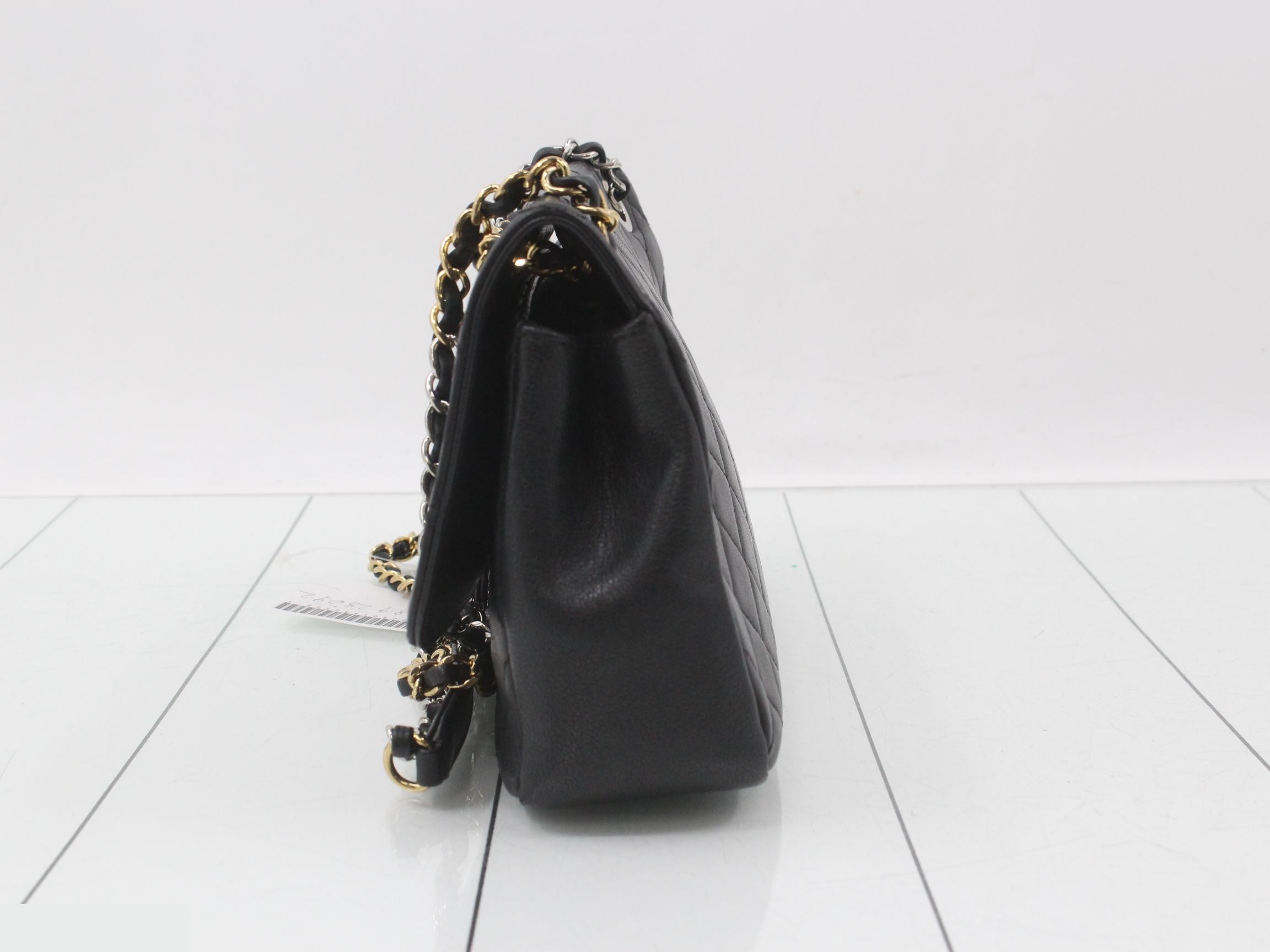 Matelassé Leather Turnlock Double Chain Shoulder Bag — view 3