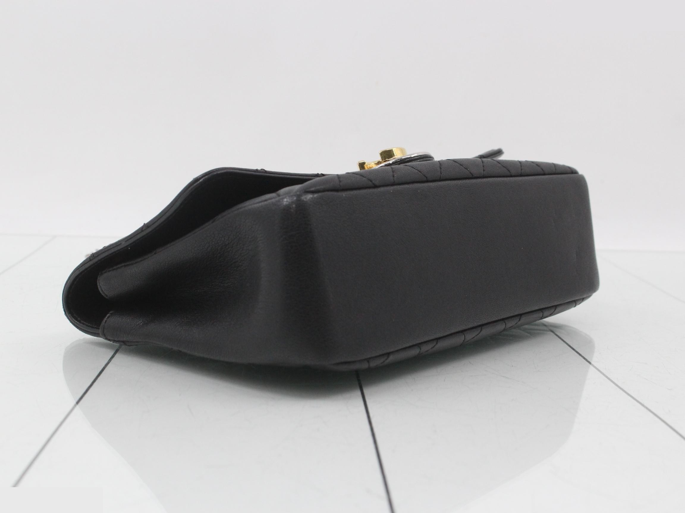 Matelassé Leather Turnlock Double Chain Shoulder Bag — view 5