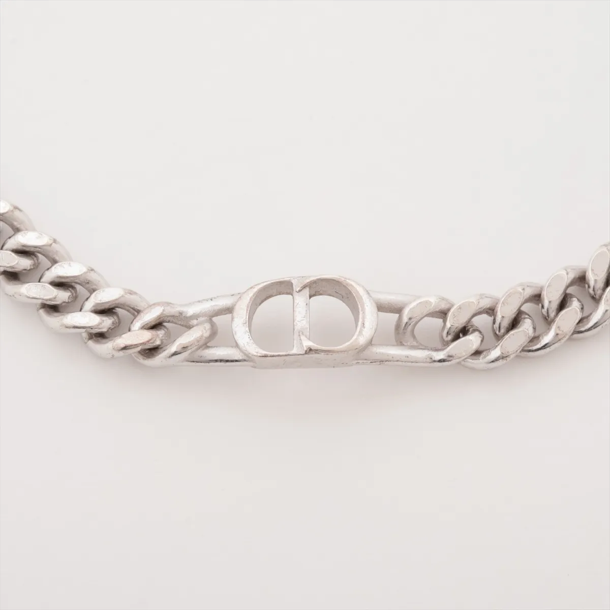 CD ICON Chain Link Bracelet, 925 Sterling Silver, 11.6g. Shows signs of wear including — view 2