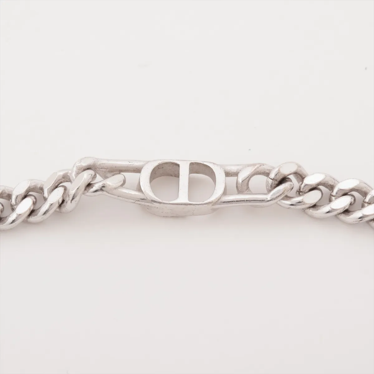 CD ICON Chain Link Bracelet, 925 Sterling Silver, 11.6g. Shows signs of wear including — view 3