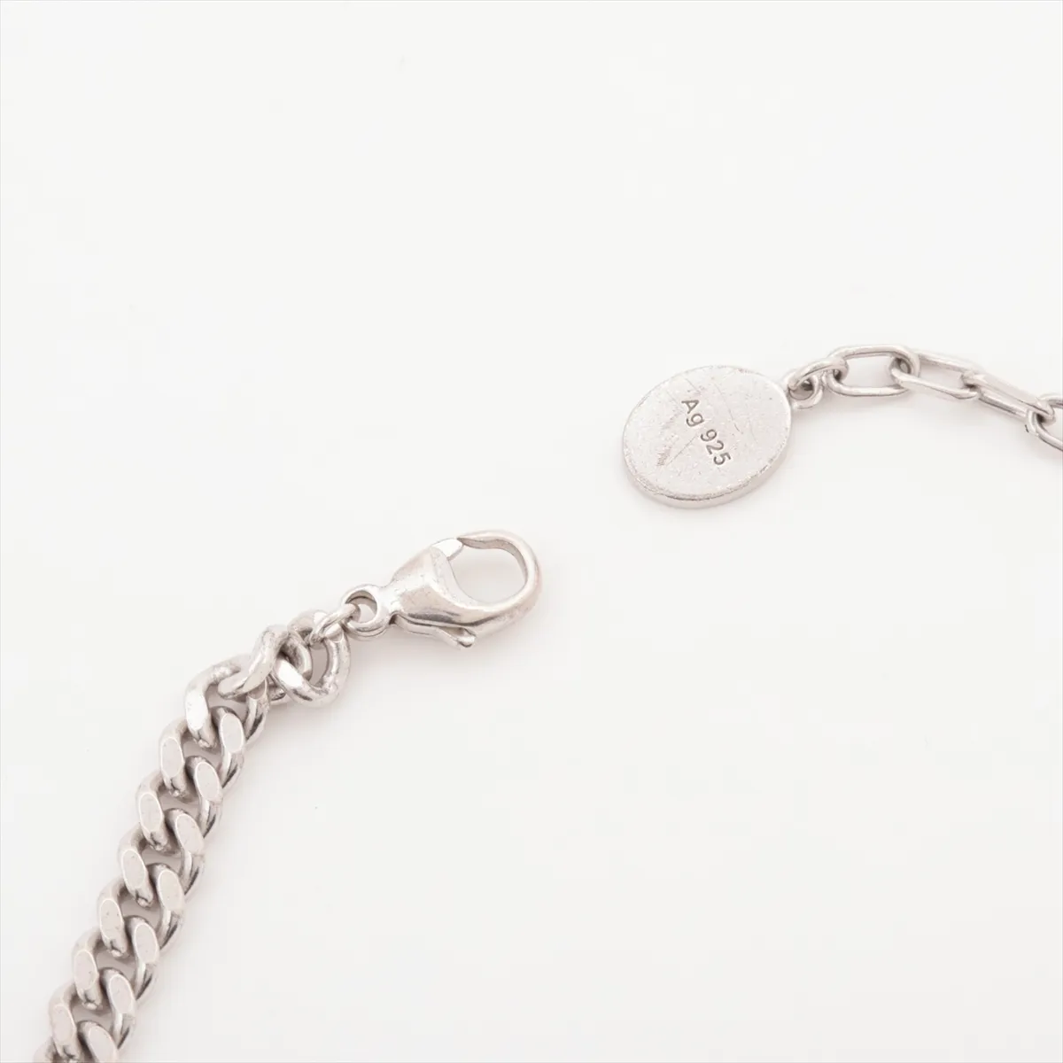 CD ICON Chain Link Bracelet, 925 Sterling Silver, 11.6g. Shows signs of wear including — view 4