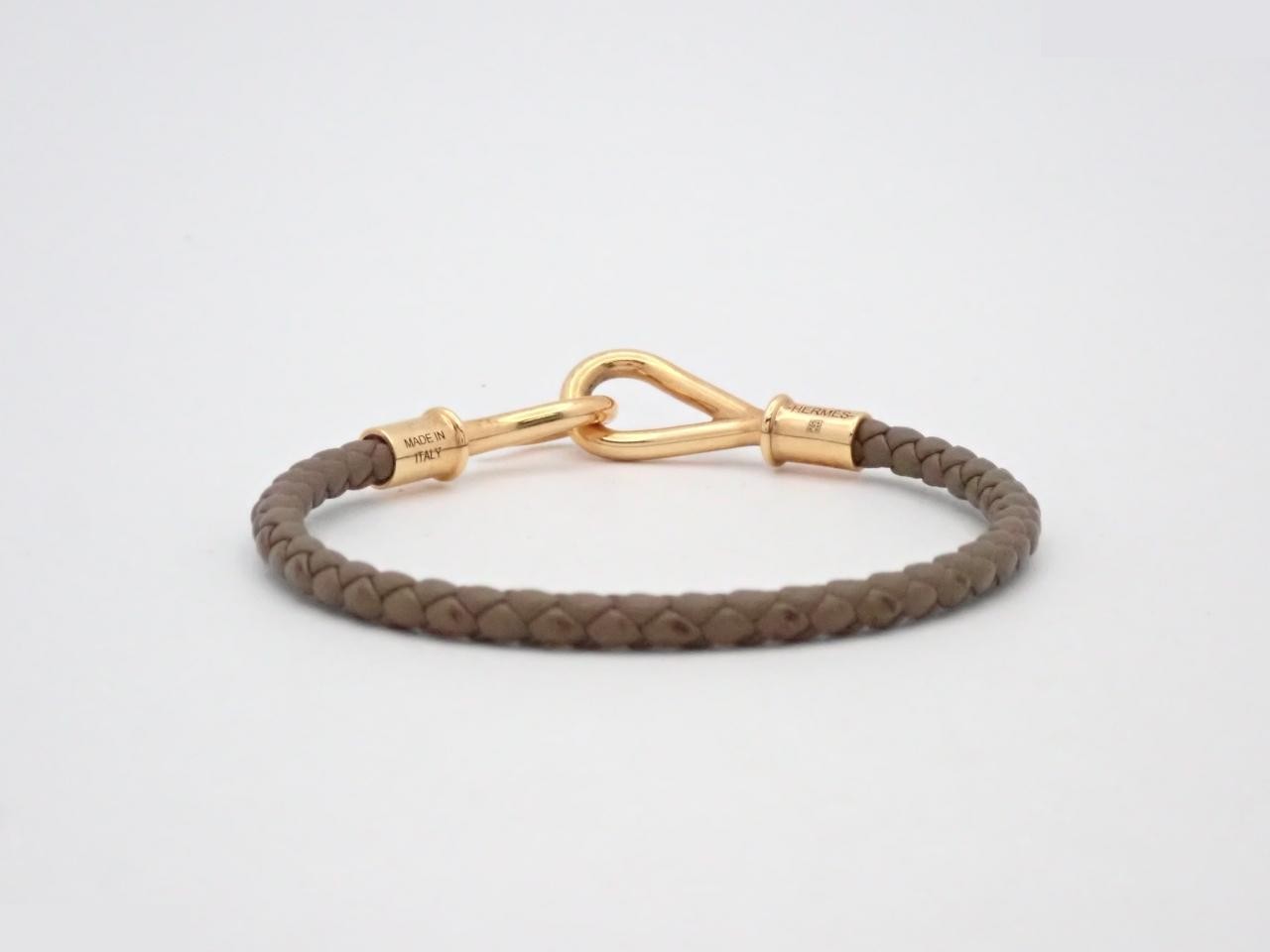 leather bracelet, gold, wrist circumference approximately 15.5 cm — view 2