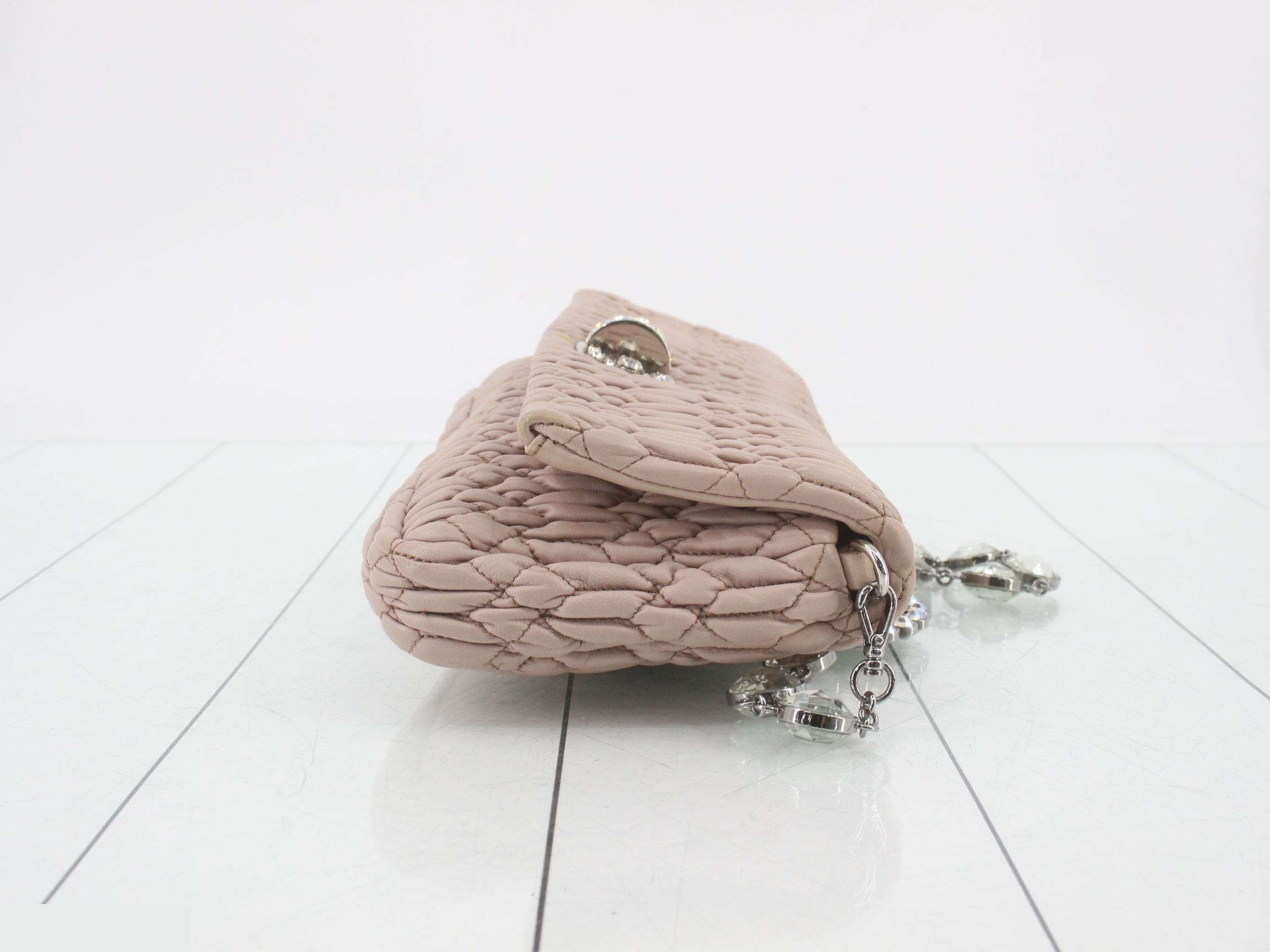 Matelassé (Bag) - Shoulder Bag - Beaded Pink — view 3