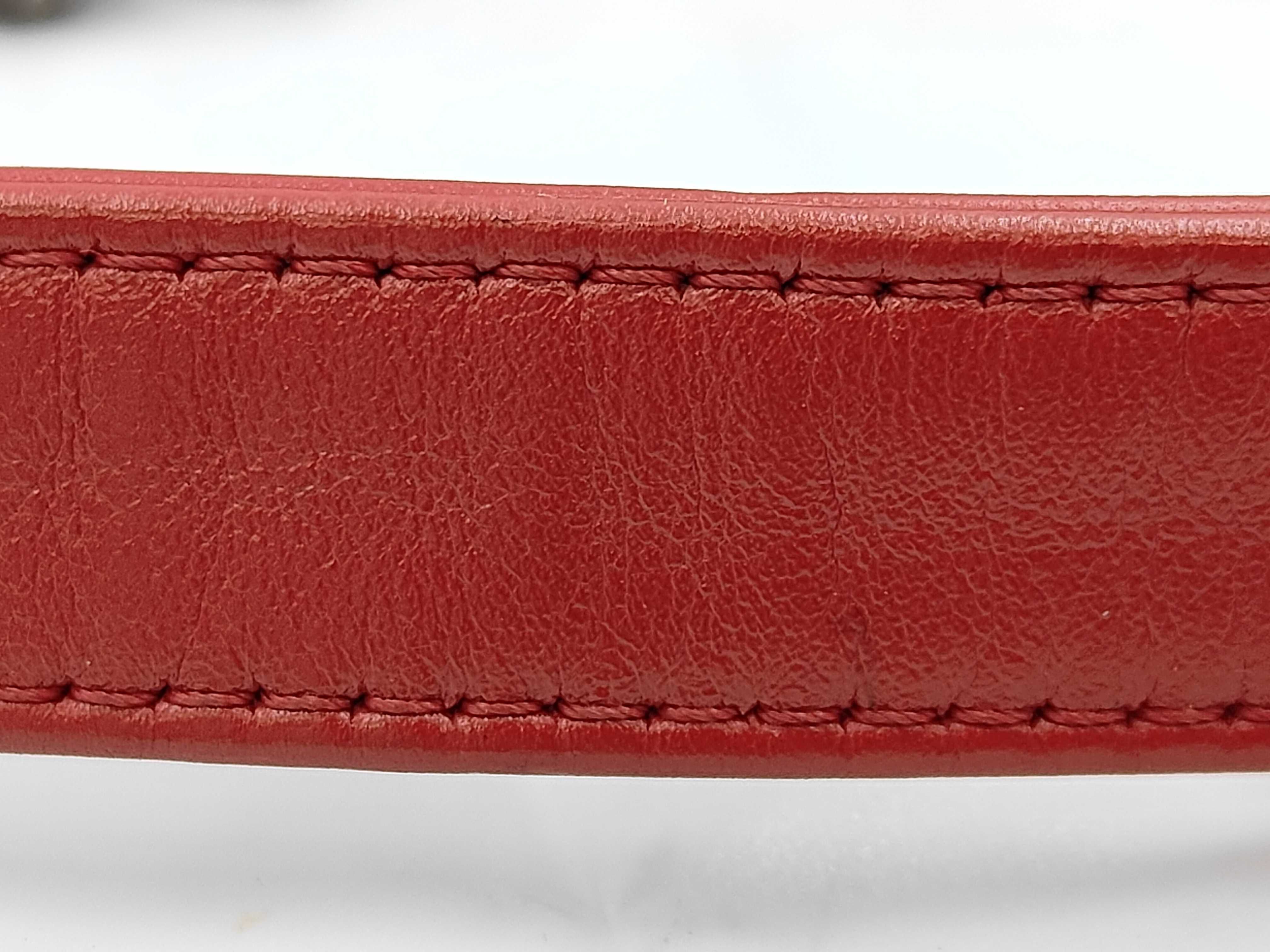 Diana 25 Matelassé Lambskin Red Shoulder Bag — view 4