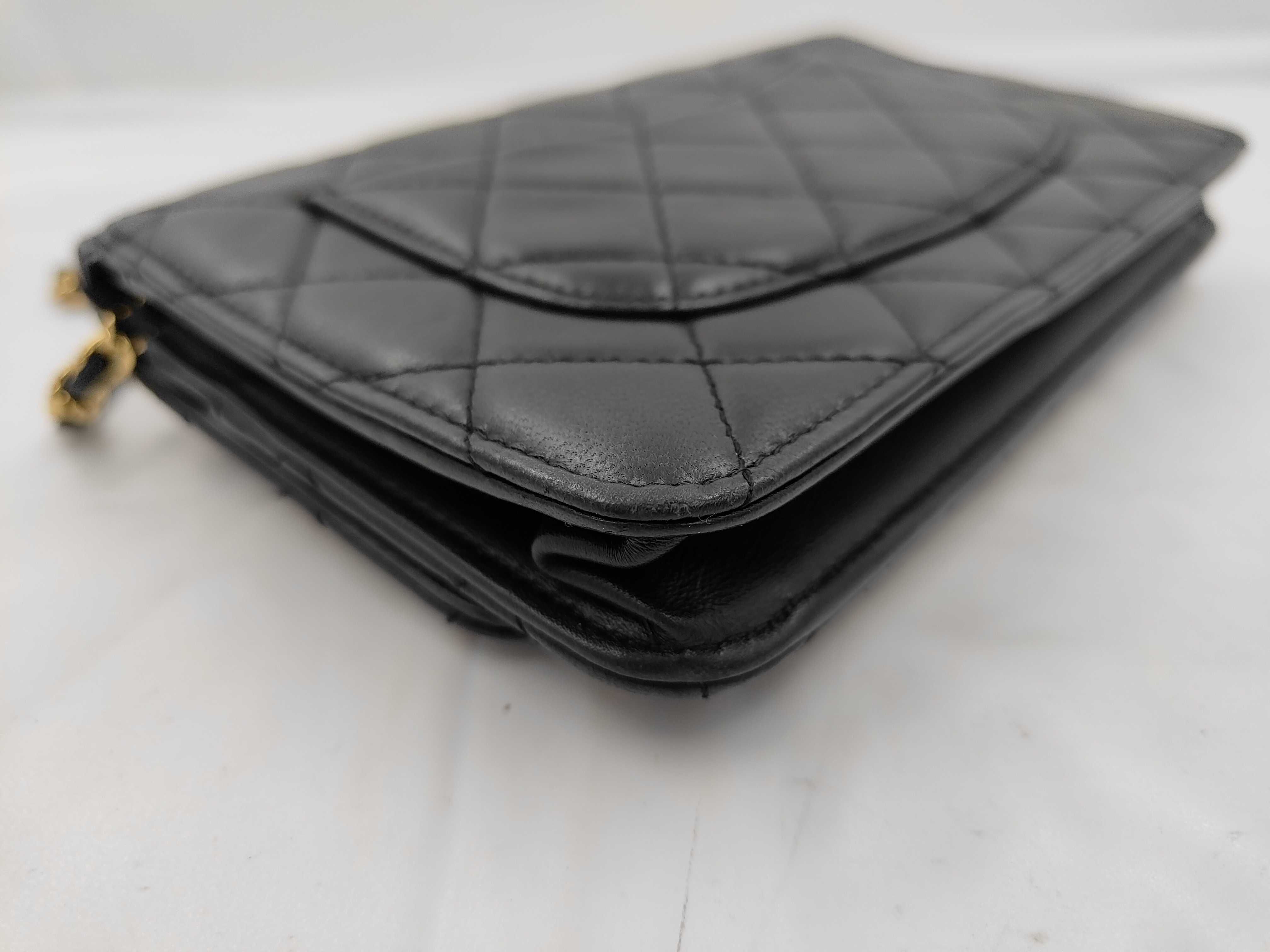 Matelassé Jewel Chain Wallet Shoulder Bag — view 6