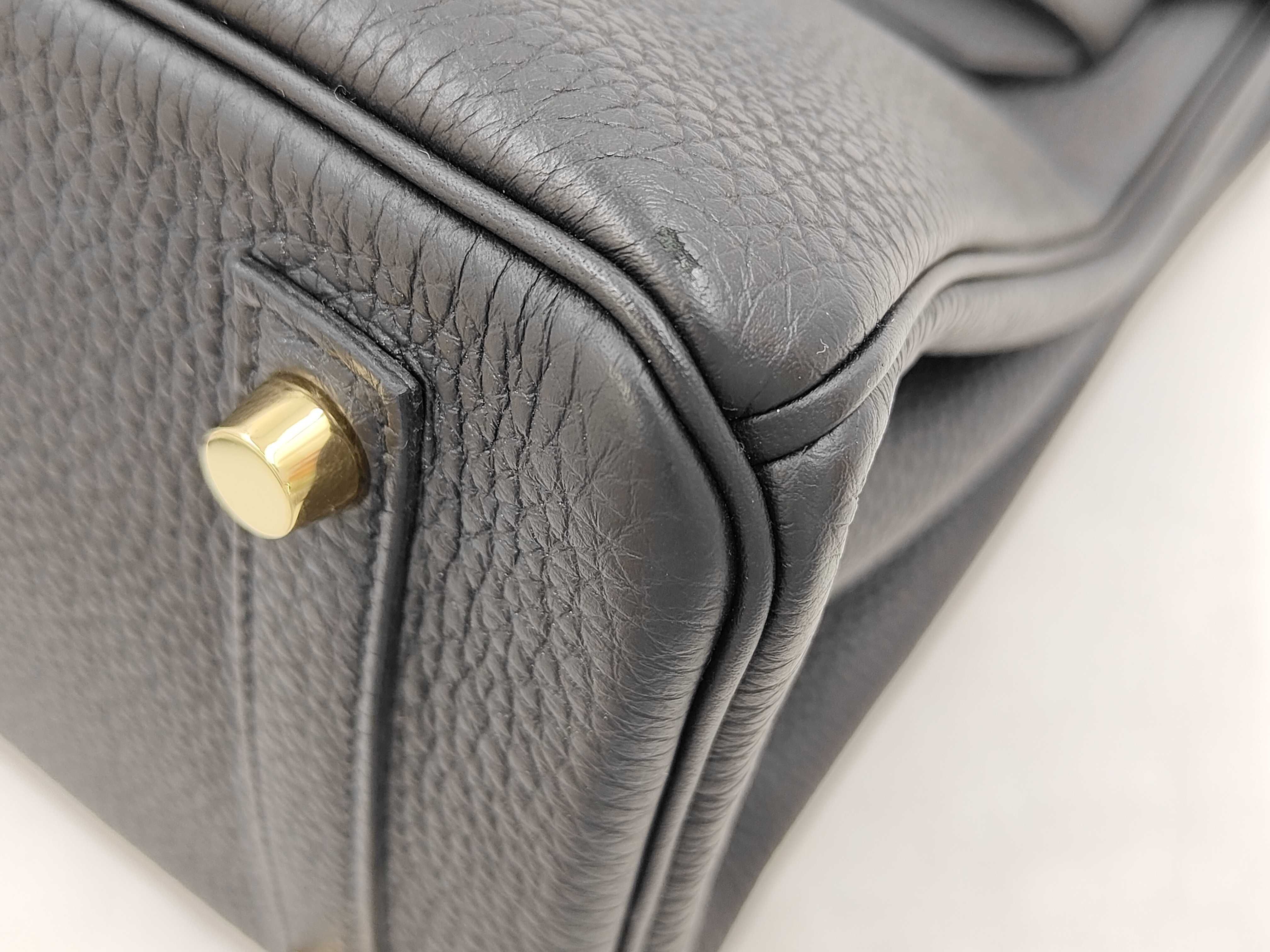 Birkin 30 Togo Leather, Black, Gold Hardware, B Stamp, Handbag — view 6