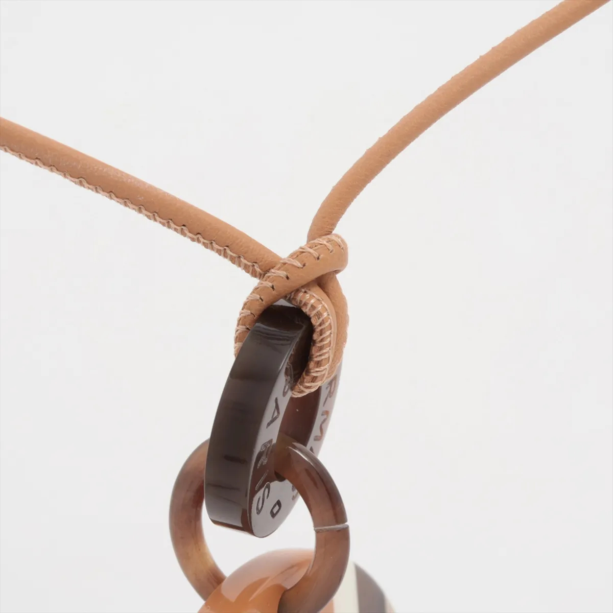 H Equipe pendant, buffalo horn x lacquered wood, beige, some wear, — view 3