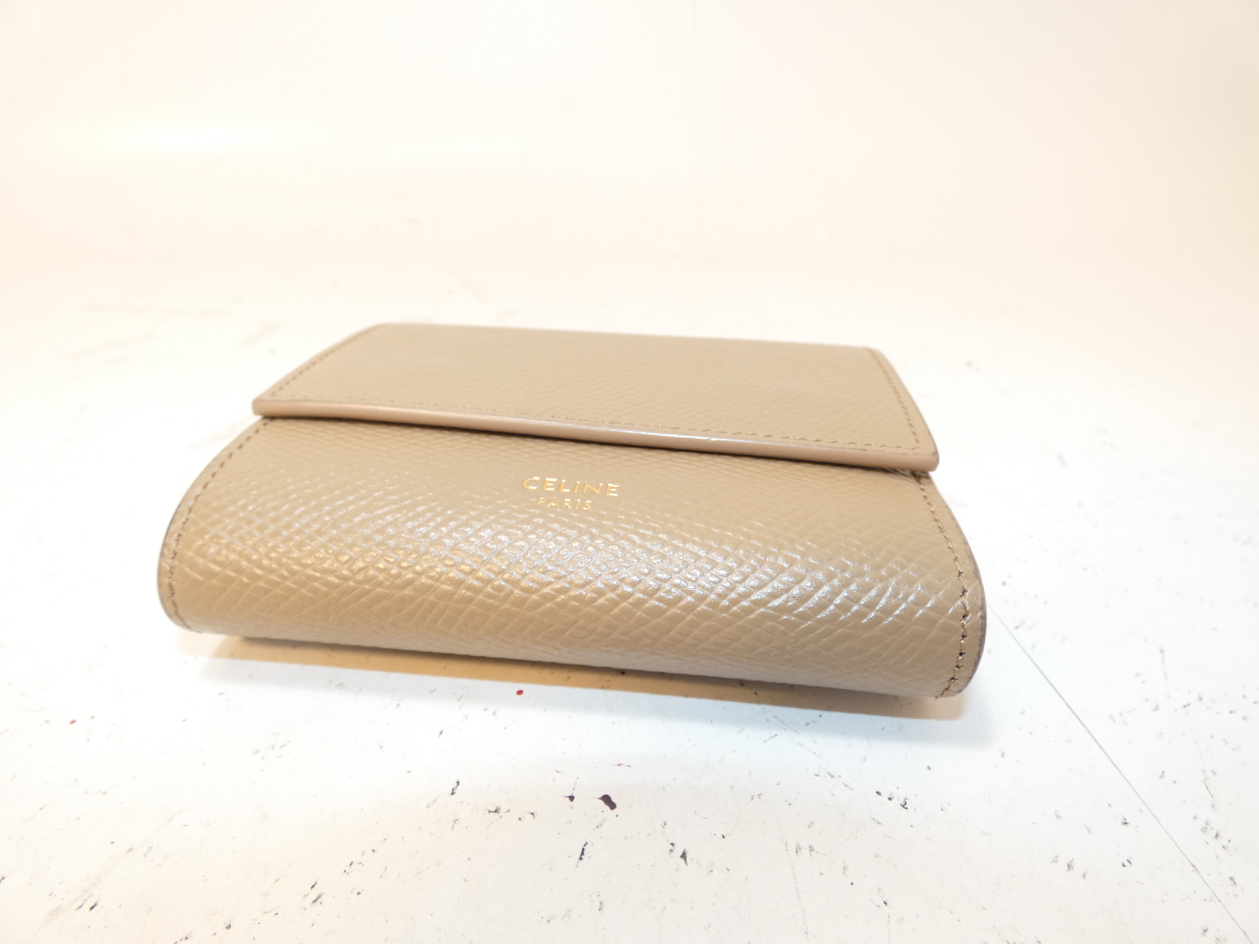 Leather Light Brown Folding Wallet — view 4