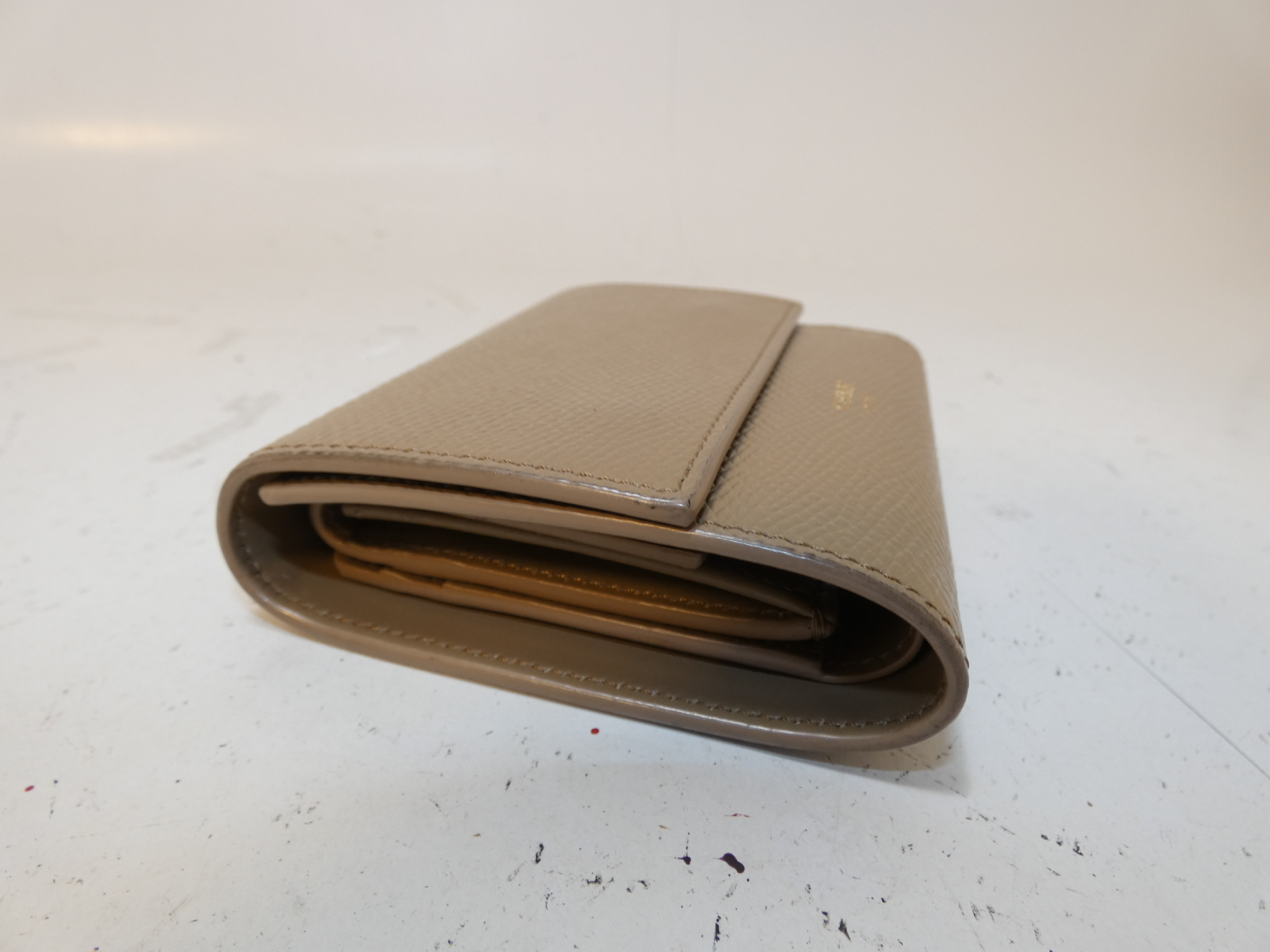 Leather Light Brown Folding Wallet — view 5