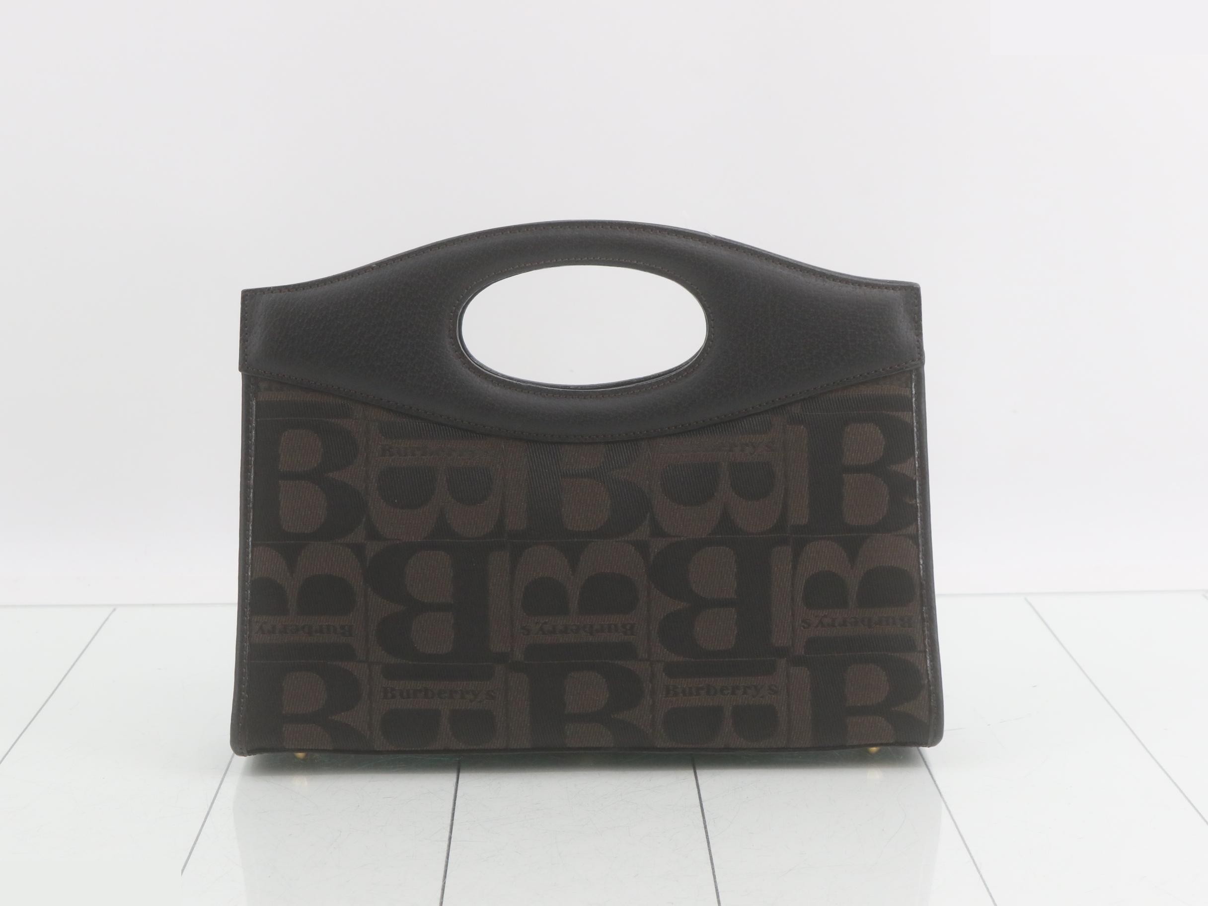 Burberrys Canvas Leather Handbag — view 2