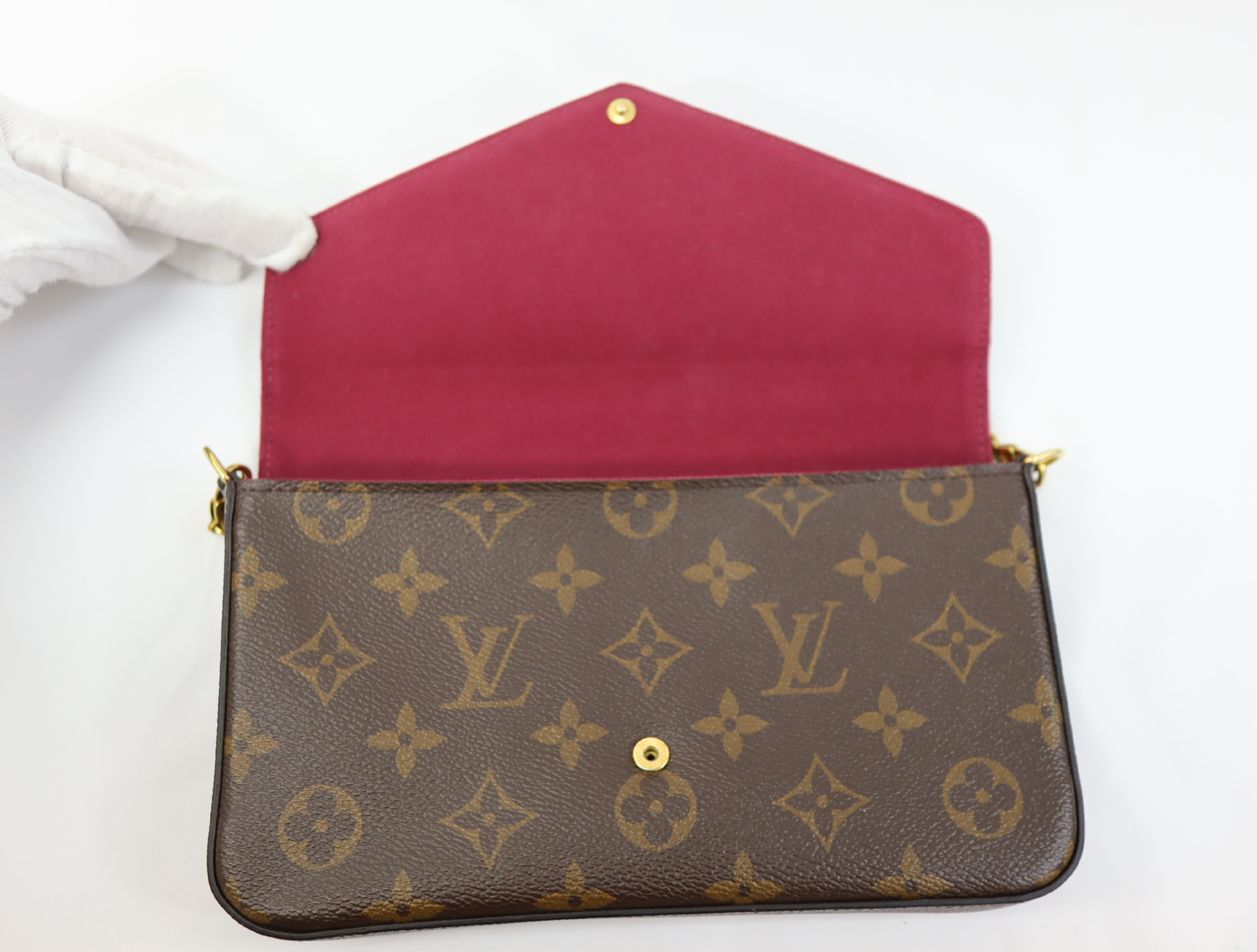 Monogram Pochette Félicie M61276 CA0291 Brown RFID Reactive Shoulder Bag — view 9