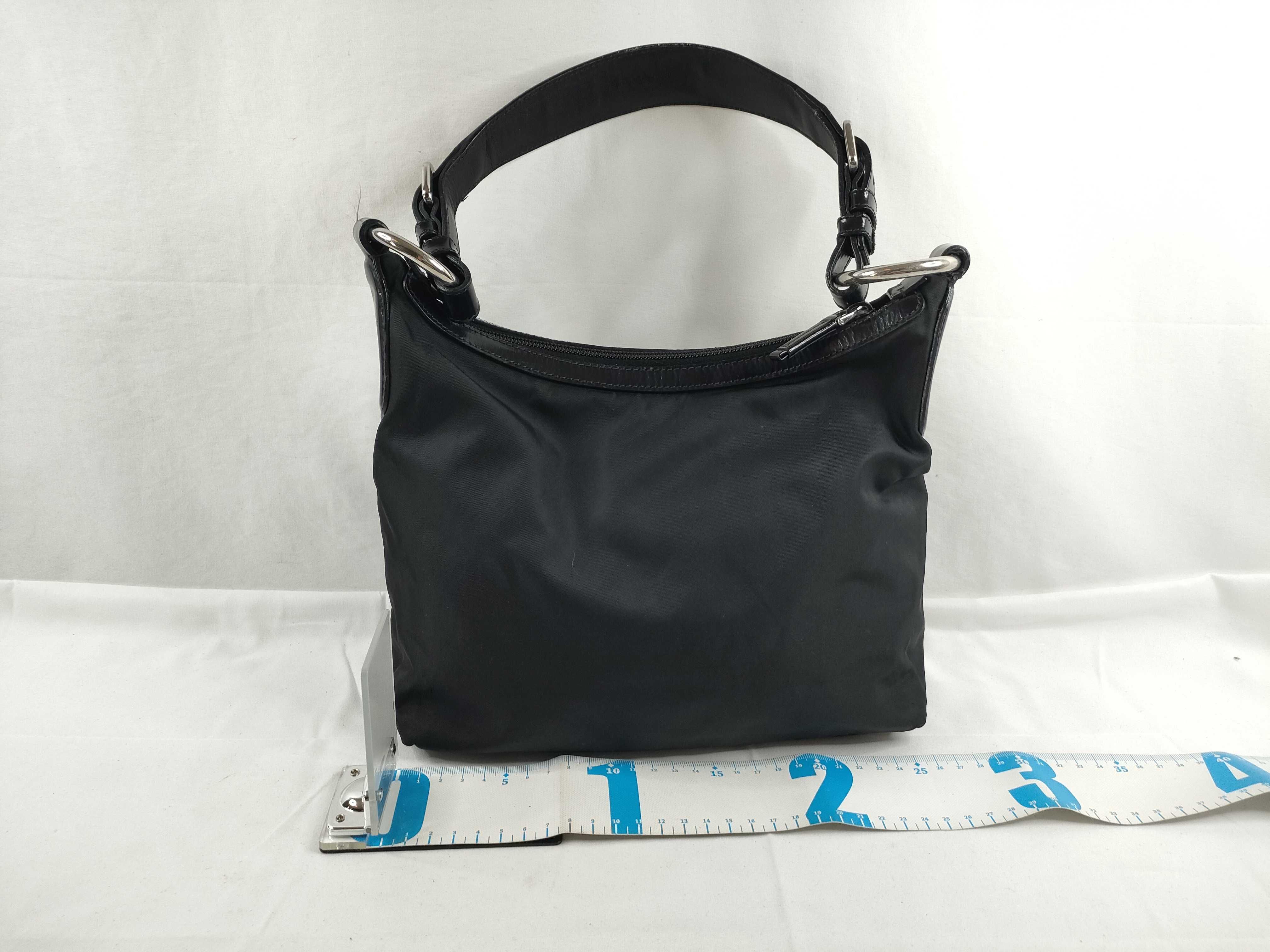 Nylon One-Shoulder Bag, Black Nylon Shoulder Bag — view 2